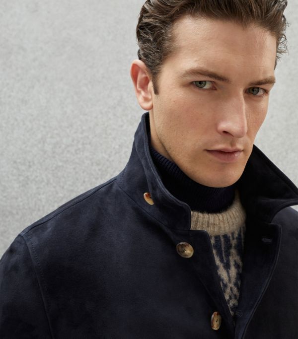 Brunello Cucinelli Jacket in Dark Blue Size US XXL / EU 58 / 5 - 5 Thumbnail