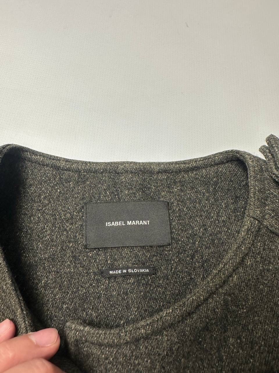 Isabel Marant Isabel Marant Design Sun Faded Wool Coat’s Army 38 Size Size ONE SIZE - 9 Thumbnail