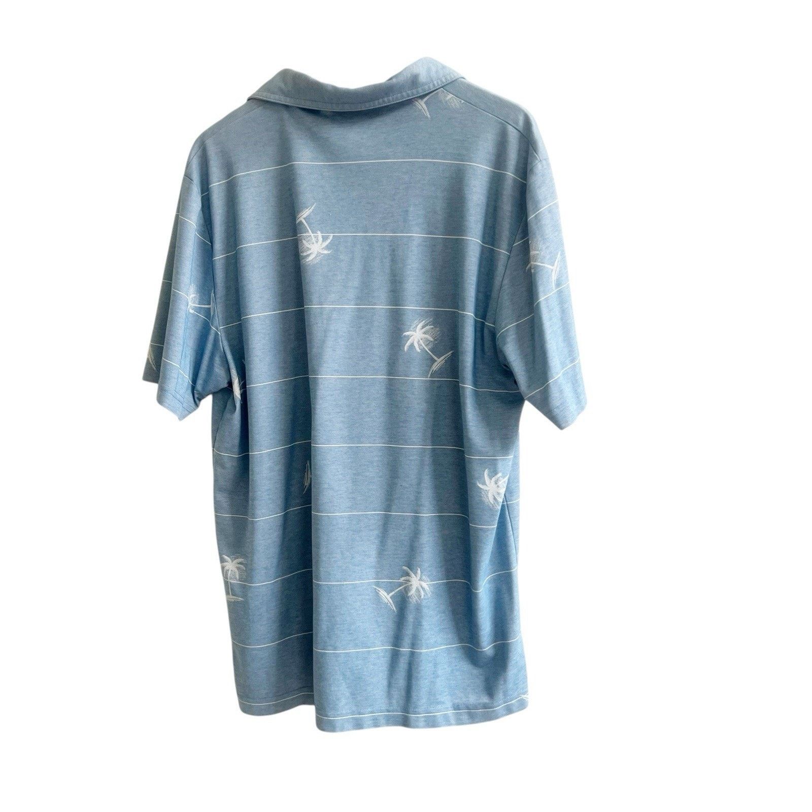 TravisMathew Travis Mathew Baumen Around Polo Palm Tree Blue Size XL Size US XL / EU 56 / 4 - 2 Thumbnail