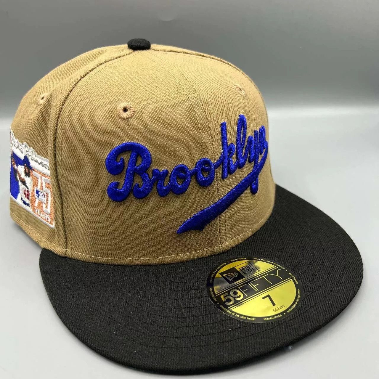 New Era Brooklyn Dodgers Hat Men 7 Jackie Robinson MLB Fitted Cap Size ONE SIZE - 1 Thumbnail
