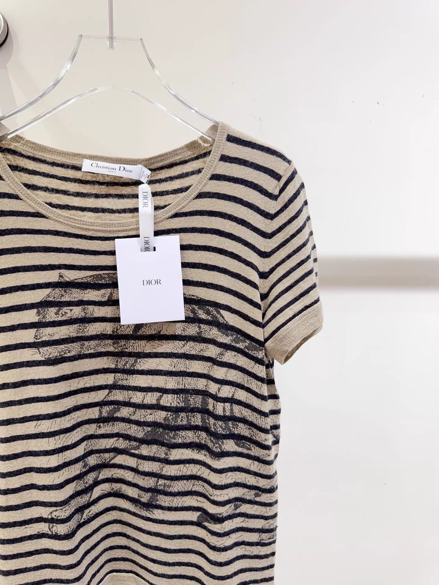 Dior Dior Jungle Tiger Striped Colorblocked Knit S/S F38 Size S / US 4 / IT 40 - 2 Thumbnail