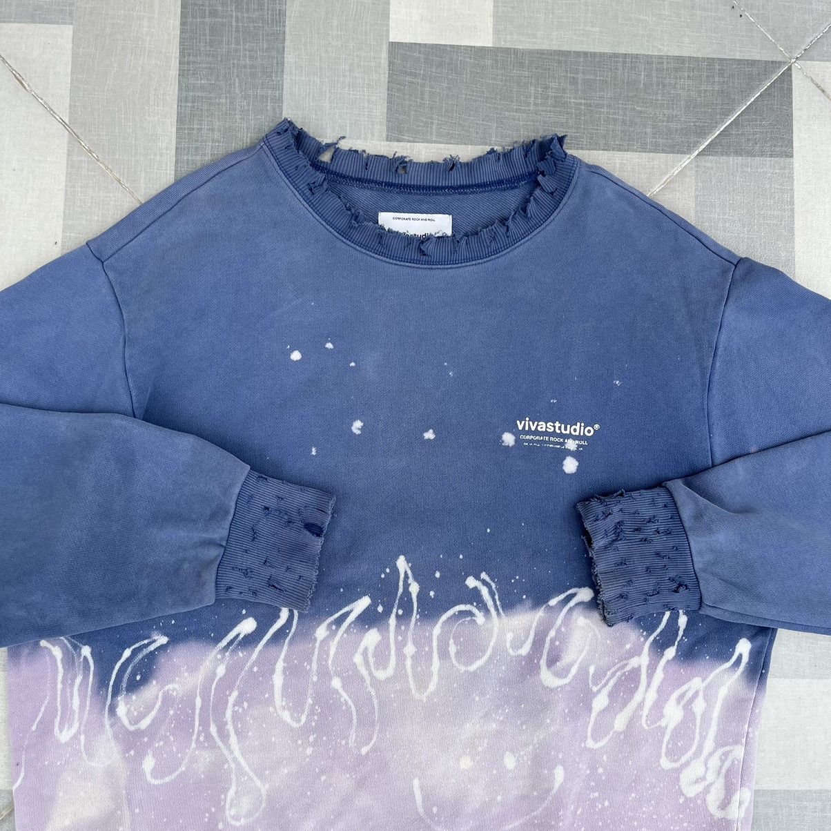 Vivastudio Vivastudio Destroyed Flame Dye Sweaters Size US L / EU 52-54 / 3 - 2 Thumbnail