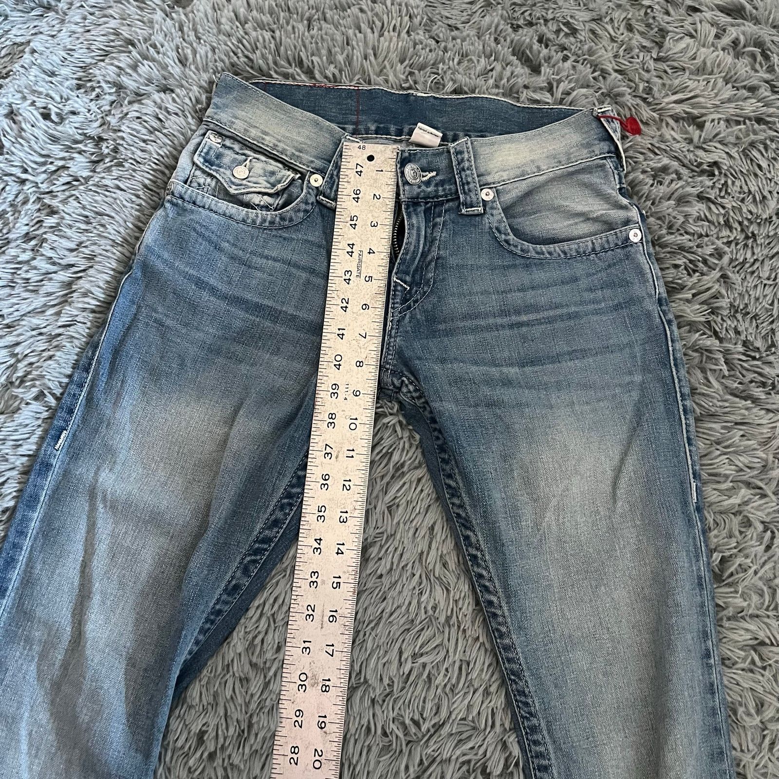 True Religion True Religion Straight Flap Roll Blue Jeans Denim Womens 28 Size 28" / US 6 / IT 42 - 5 Thumbnail