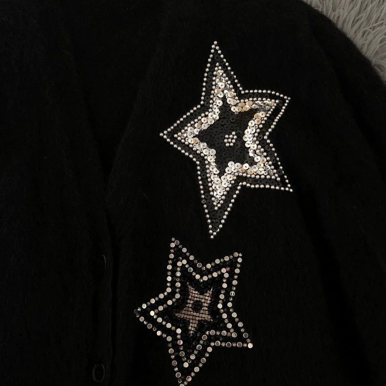 Saint Laurent Paris Saint Laurent SLP Sequin Embroidered Cardigan- Size US XS / EU 42 / 0 - 2 Thumbnail