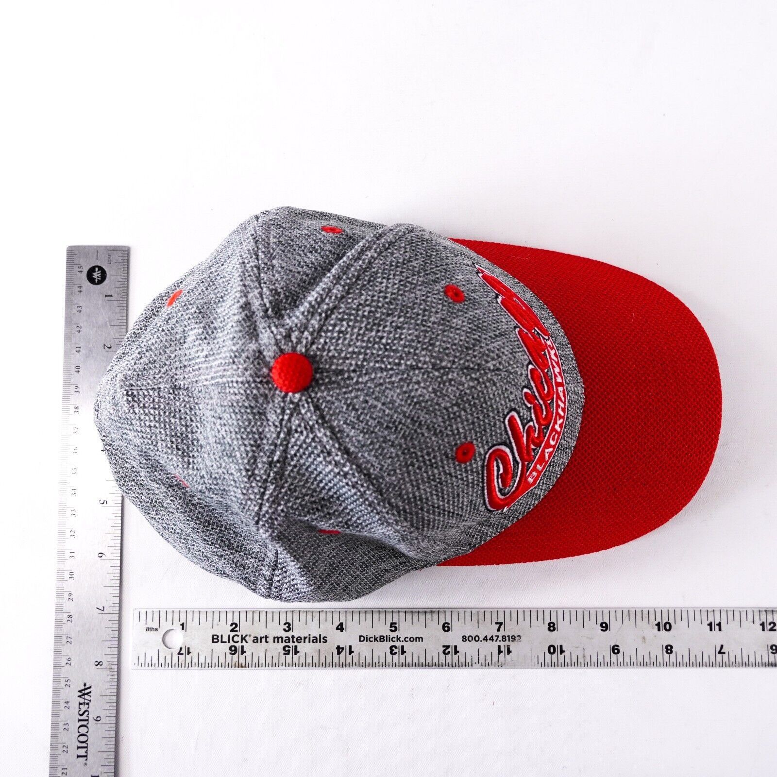 Adidas Adidas Chicago Blackhawks Hockey NHL Fitted Baseball Hat Cap Size ONE SIZE - 8 Thumbnail