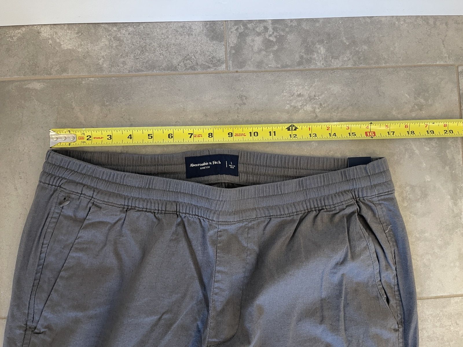 Abercrombie & Fitch Abercrombie & Fitch Cotton & Linen Grey Pants large new Size US 32 / EU 48 - 3 Thumbnail