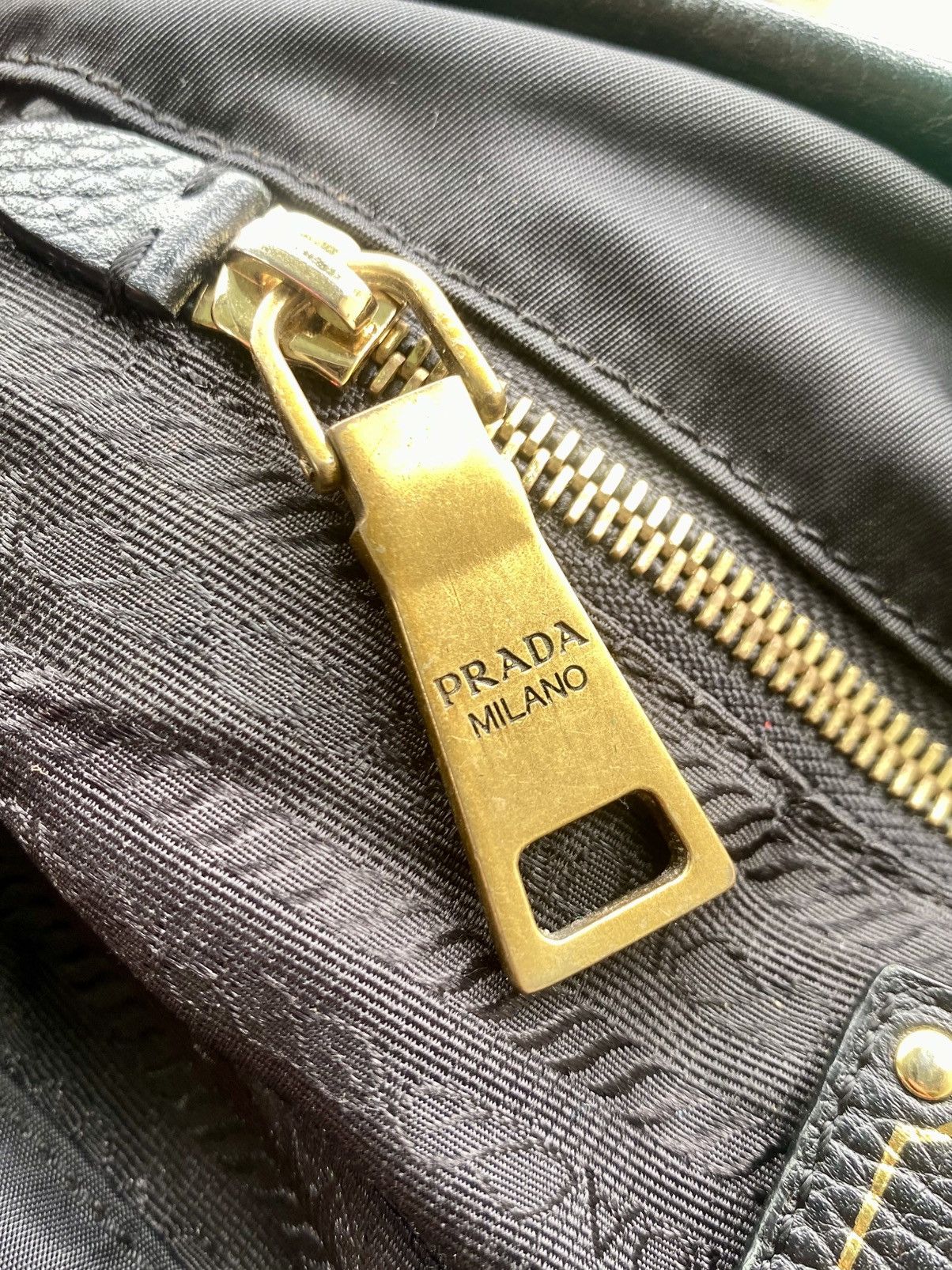 Prada PRADA Made In Italy Shoulder Bag material Leather and nylon Size ONE SIZE - 11 Thumbnail
