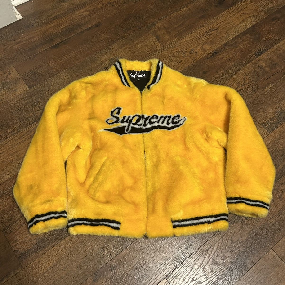 supreme Faux Fur Varsity Jacket キムタク supreme Faux Fur Varsity