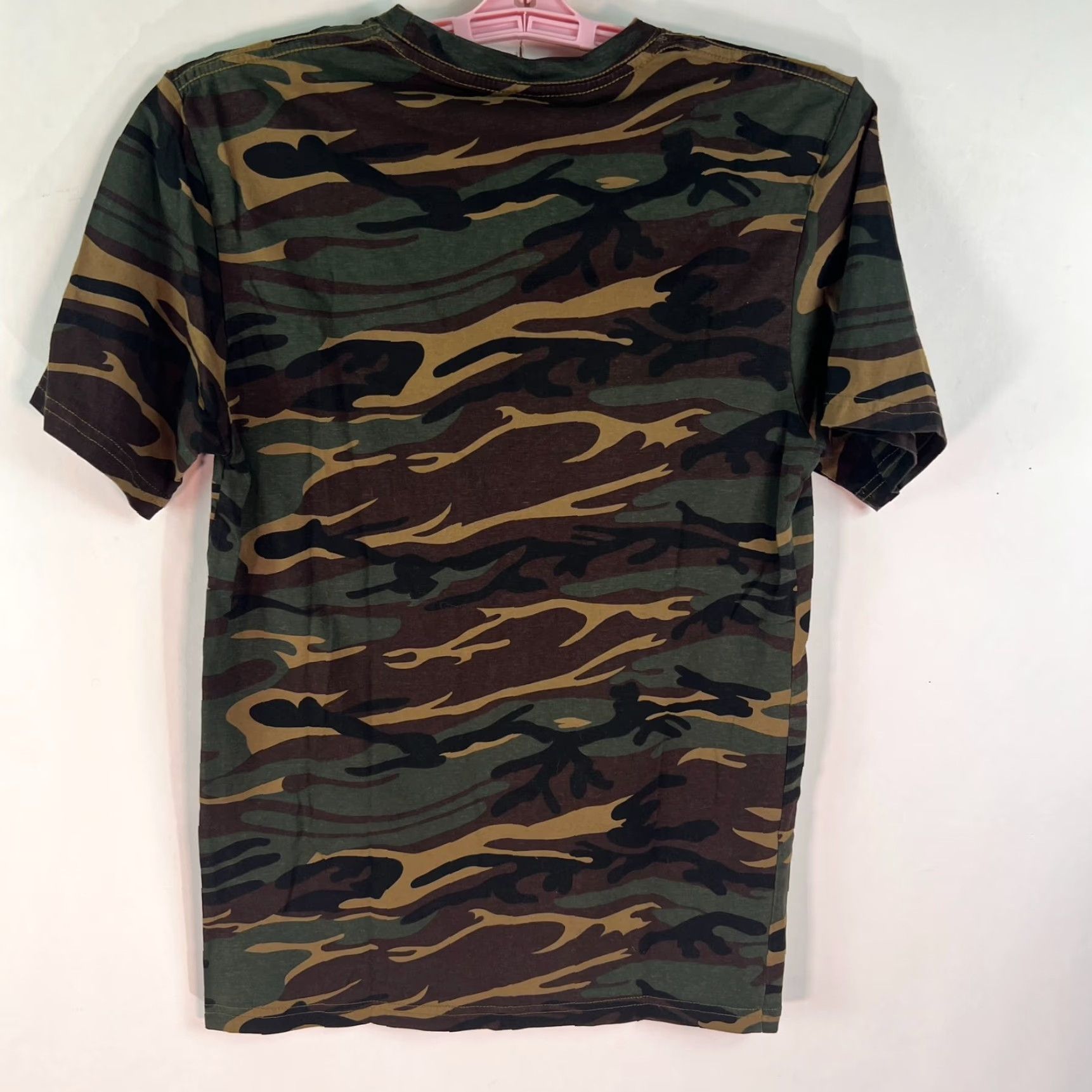 Anvil Anvil T-Shirt Adult Small Green Camouflage Print Nature Outdoor Mens S Shirt Size US S / EU 44-46 / 1 - 3 Thumbnail