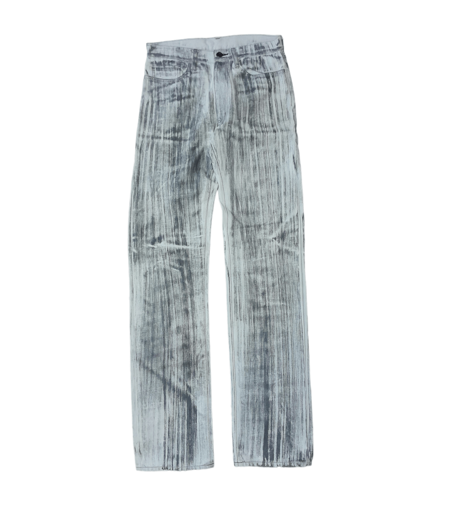 20471120 × Beauty Beast × Japanese Brand Edge rupert dirt brushed printed denim pants Size US 29 - 1 Thumbnail