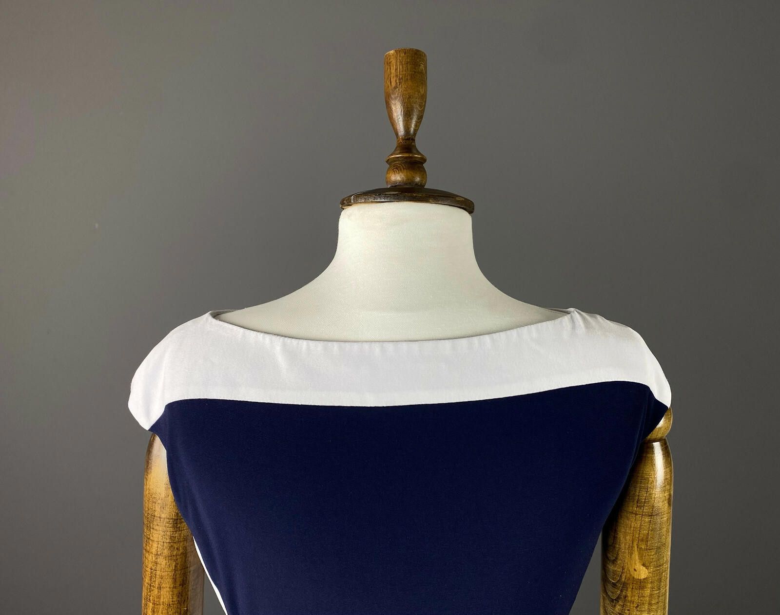 Lauren Ralph Lauren Ladies Lauren Ralph Lauren Blue Stripe A-Line Dress Size 6 Size M / US 6-8 / IT 42-44 - 6 Thumbnail