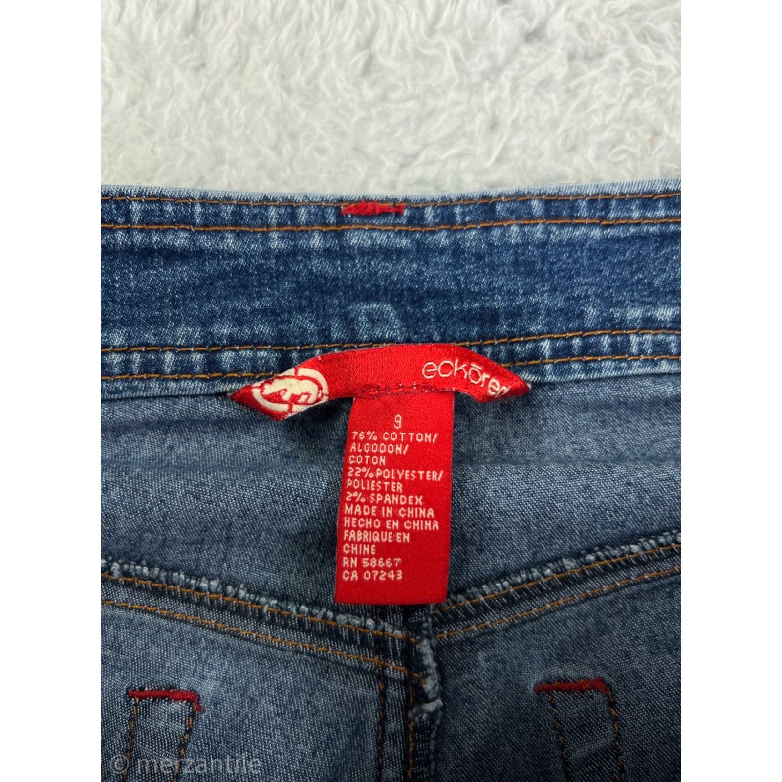 Ecko Unltd. VINTAGE Ecko Unltd. Jeans Denim Blue Bootcut 9 Womens Regular 30 in Inseam 32 in Cotton Stretch Jeans Size 30" / US 8 / IT 44 - 3 Thumbnail