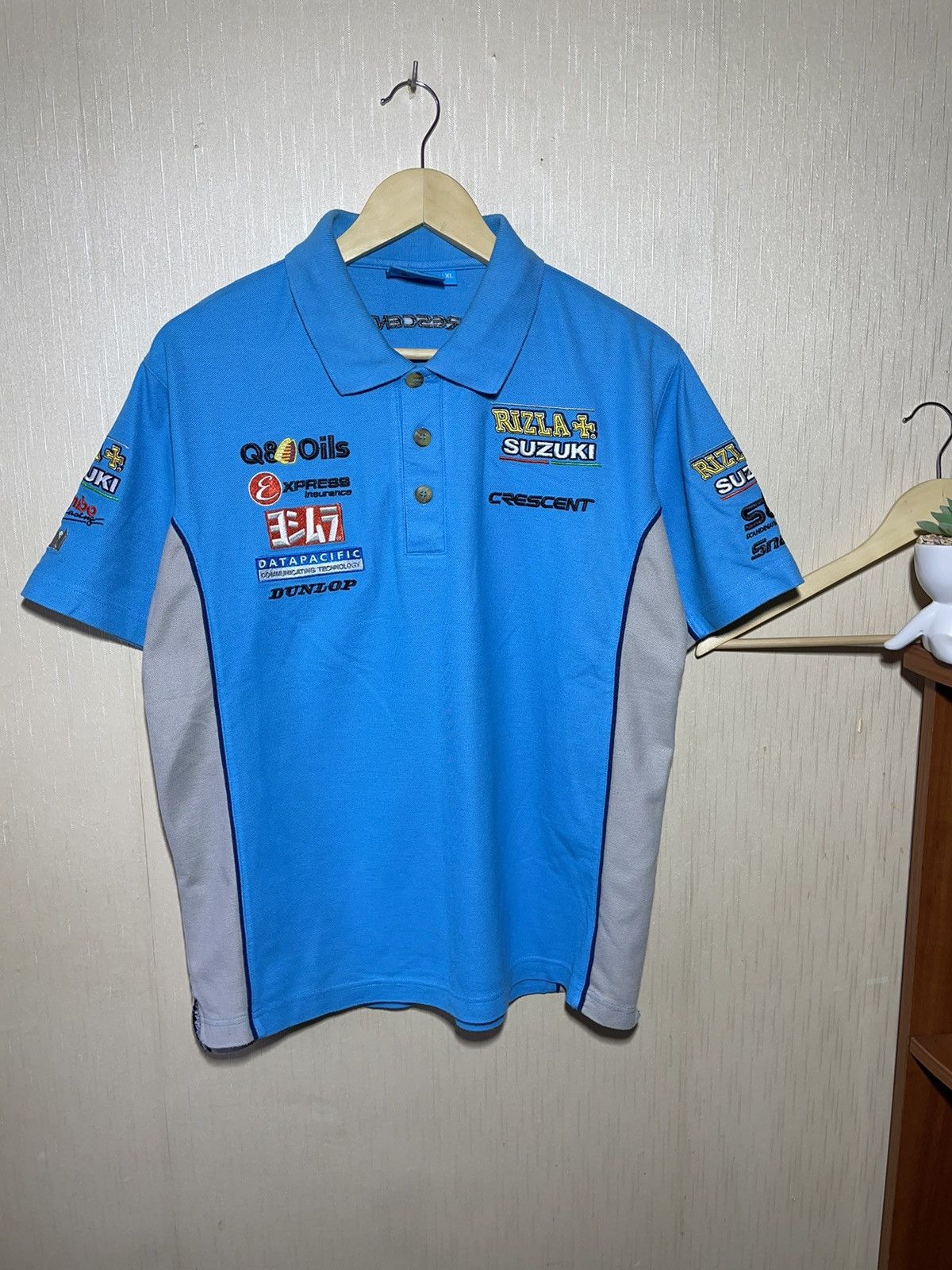Vintage Suzuki Rizla+ vintage racing polo shirt Size US XL / EU 56 / 4 - 1 Thumbnail