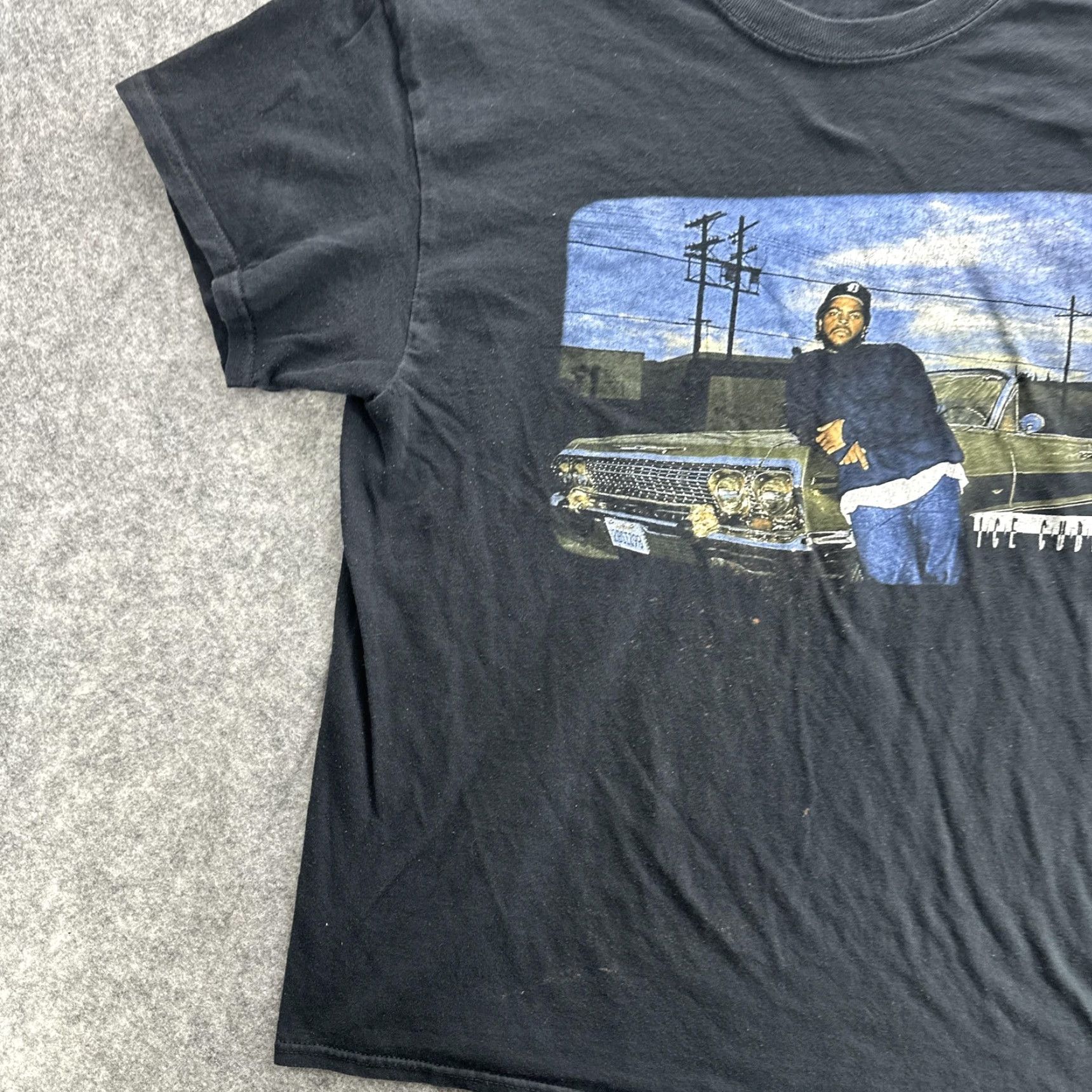 Vintage VINTAGE Ice Cube Shirt Mens Large Black Hip Hop West Coast 90s Tee Graphic Print Crew Neck Short Sleeve Mens Size US L / EU 52-54 / 3 - 4 Thumbnail