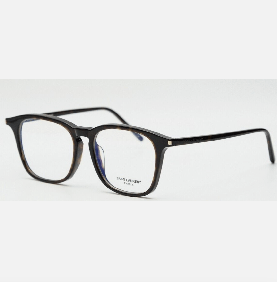 image of YVES Saint Laurent New Saint Laurent Sl147F - 002 Havana Eyeglasses, Men's