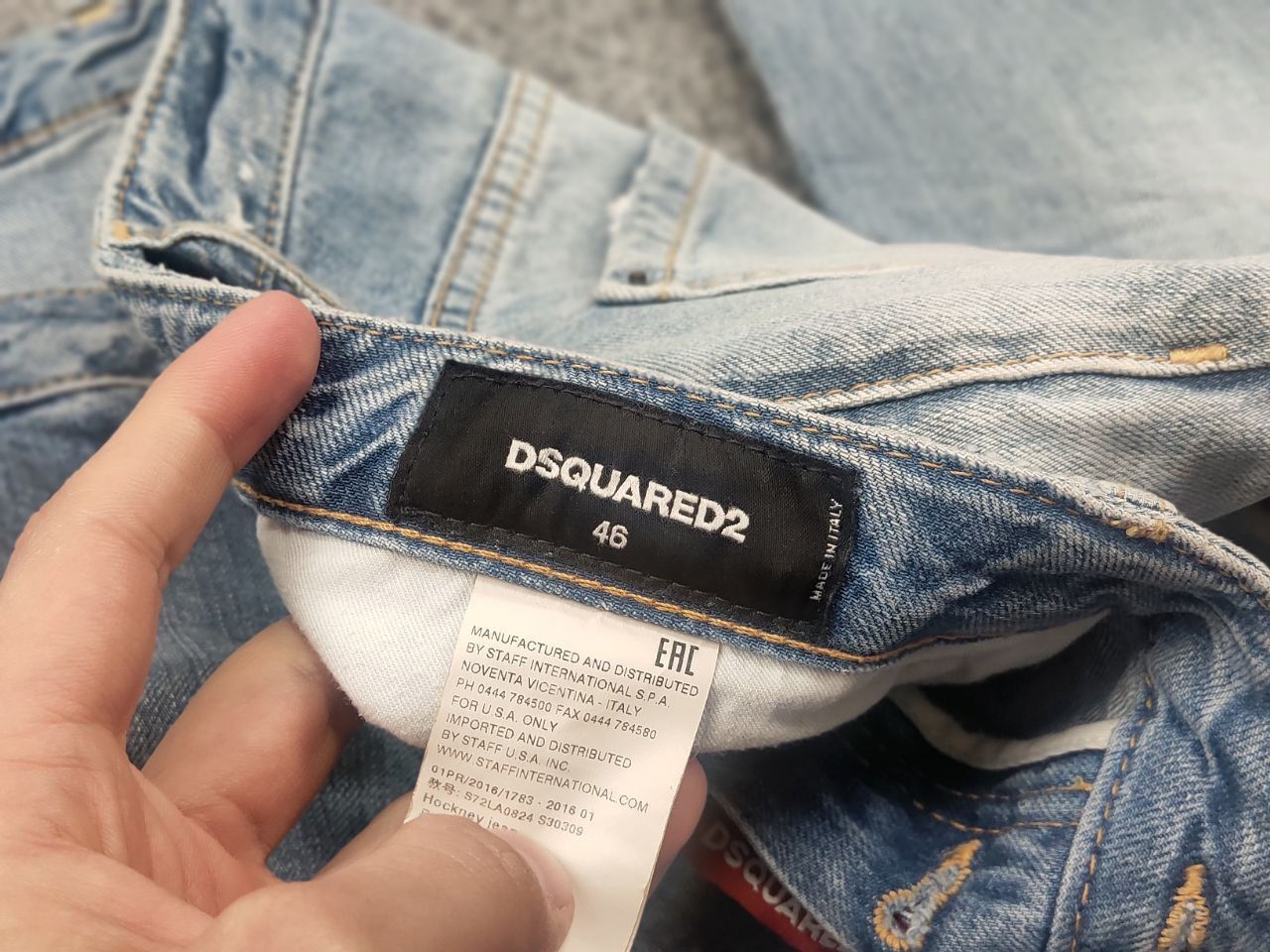 Dsquared2 Dsquared2 Design hockney Denim Blue Patchwork Mom Jeans Size US 34 / EU 50 - 16 Thumbnail