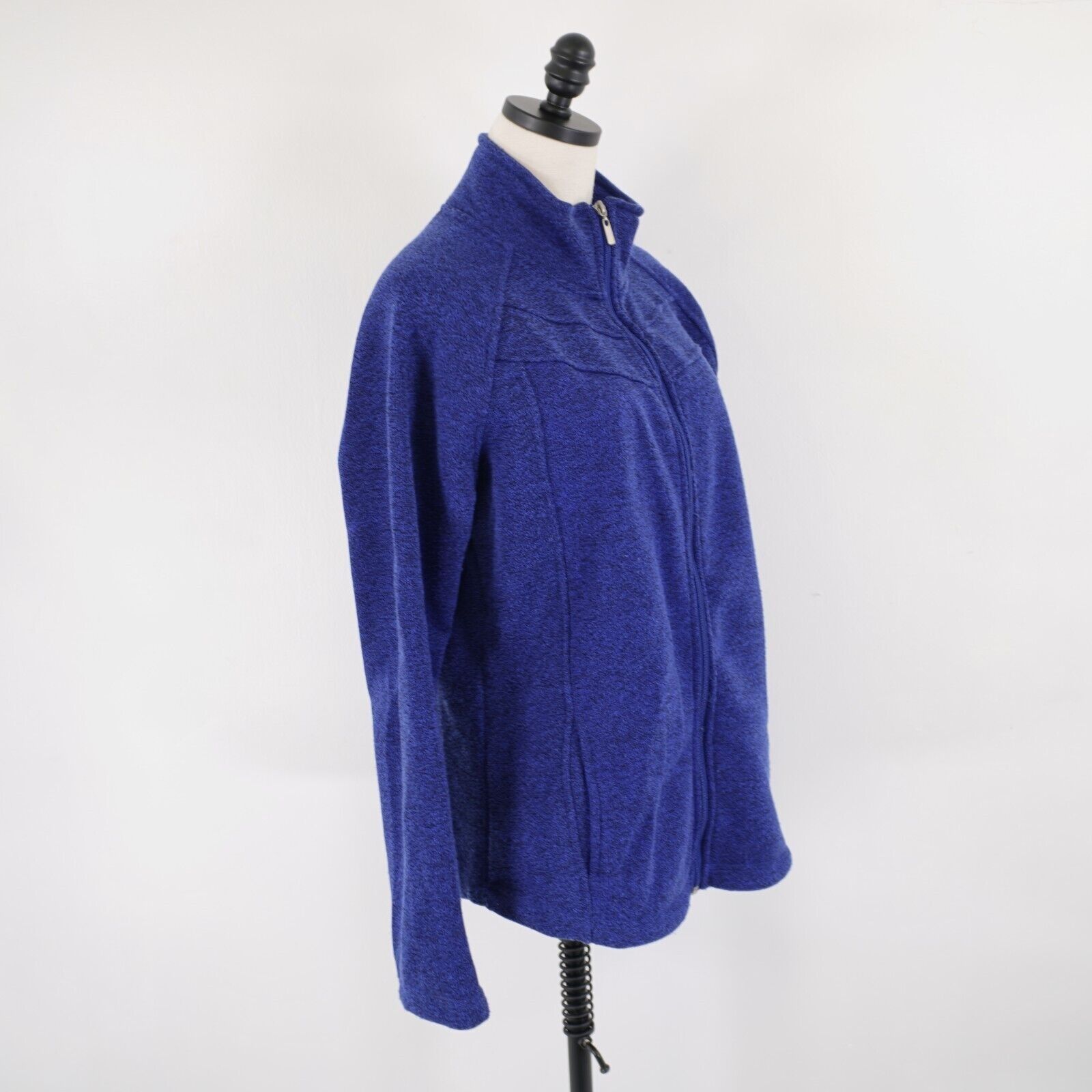 Designer Jason Maxwell Royal Blue XL Full Zip Polyester Mock Neck Swe Size XL / US 12-14 / IT 48-50 - 7 Thumbnail