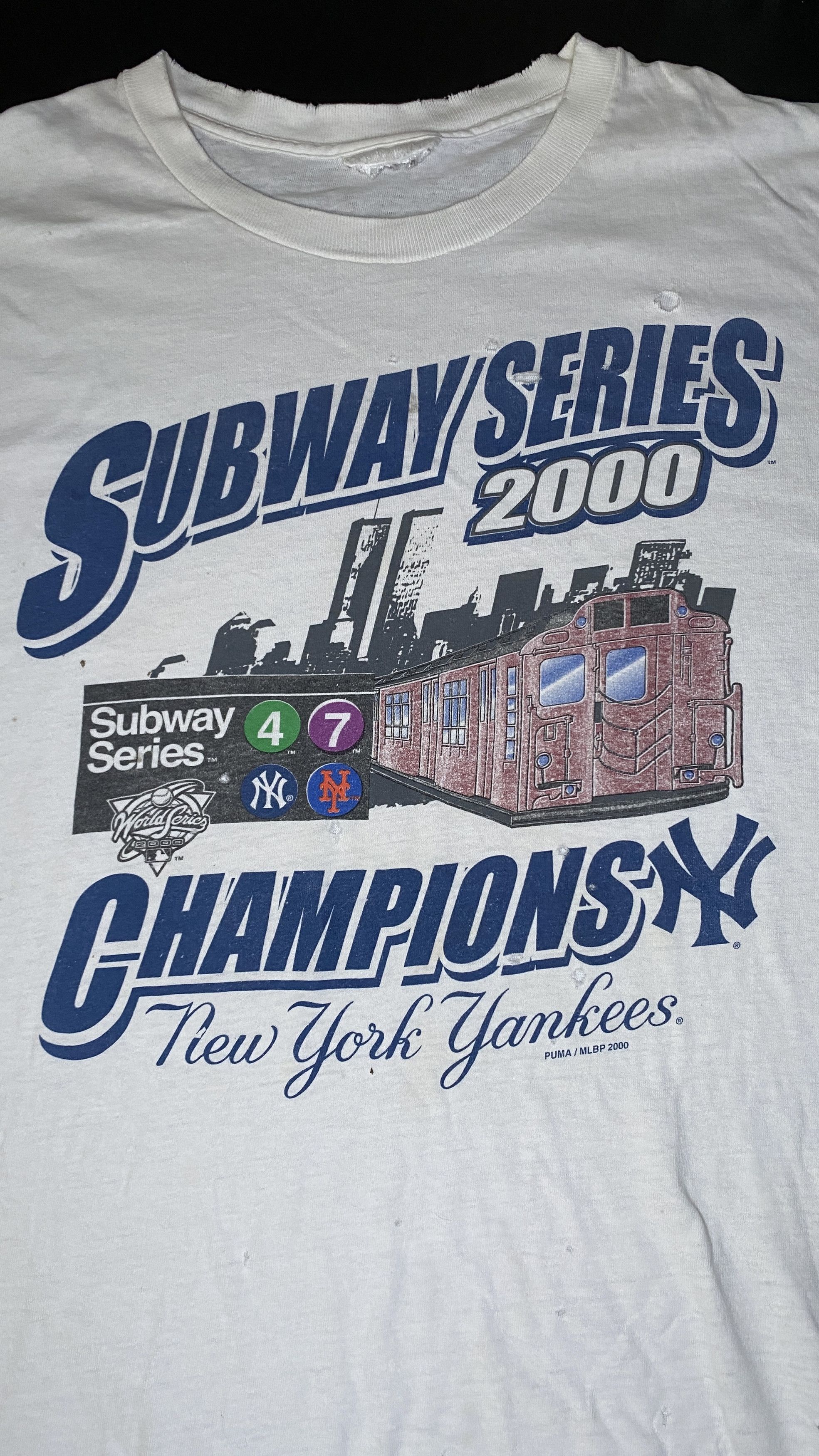 MLB Vintage 2000 Yankees Subway Series World Series Tee Size US XXL / EU 58 / 5 - 2 Thumbnail