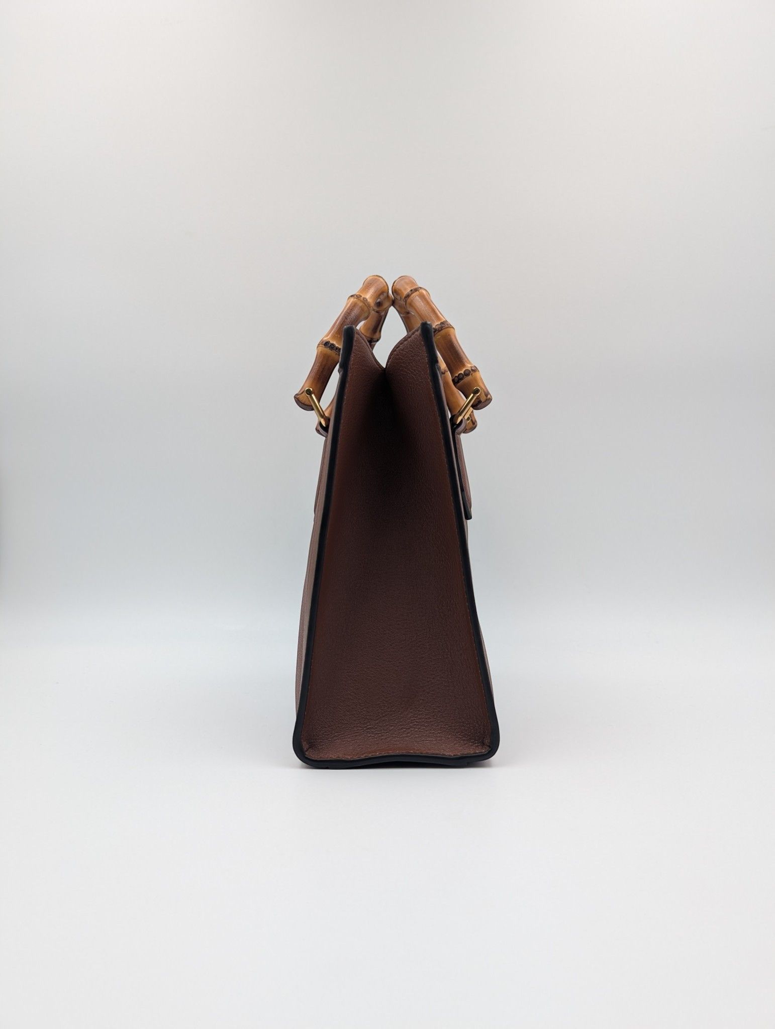 Gucci Brown Diana Tote Bag With Bamboo Handle Size ONE SIZE - 3 Thumbnail