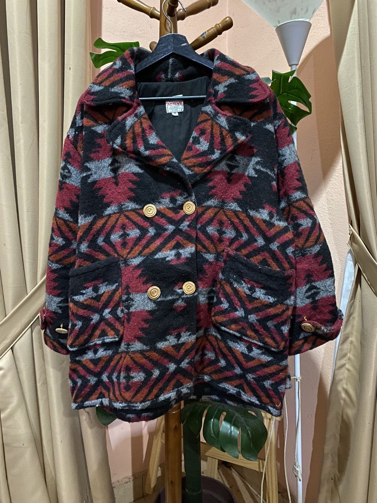 Vintage Vintage Active New Wool Aztec Pattern Southwestern Tribal Size US M / EU 48-50 / 2 - 3 Thumbnail