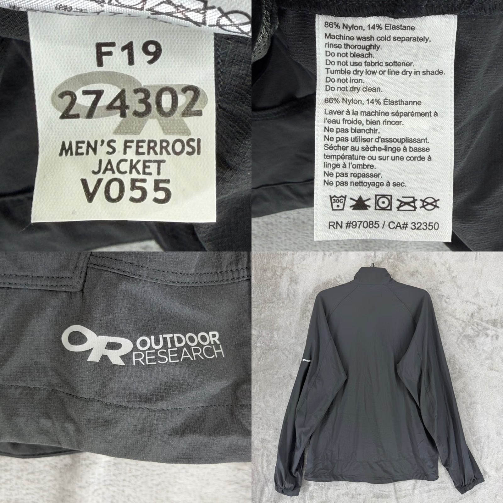 Outdoor Research Outdoor Research Ferrosi Jacket Mens Black Softshell Full Zip L NWT Size US L / EU 52-54 / 3 - 9 Thumbnail