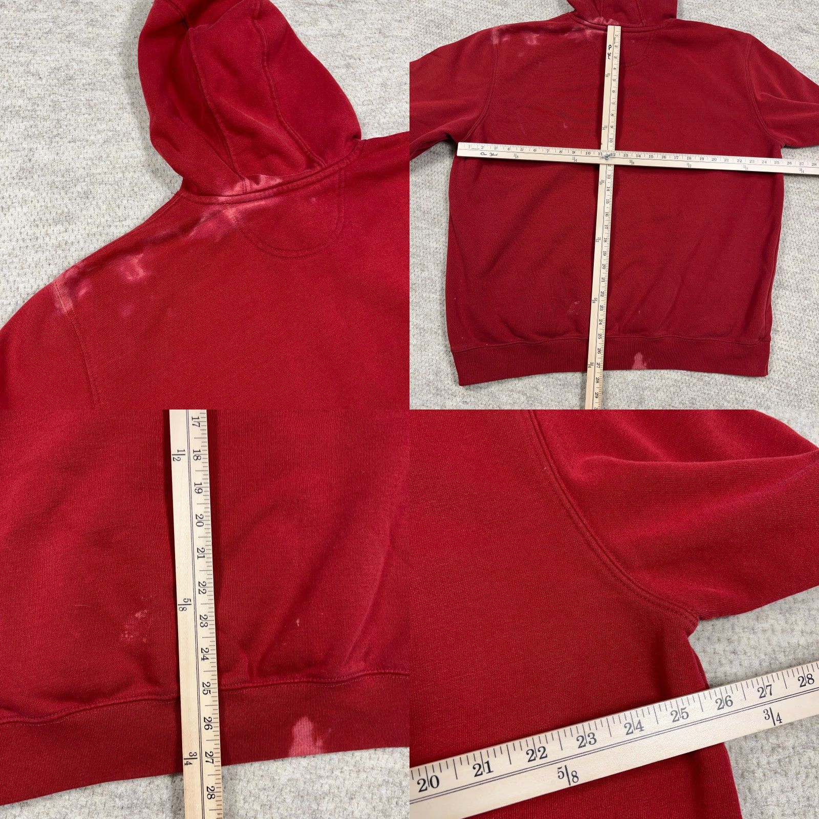 Carhartt Carhartt Hoodie Men XL Red Sweatshirt Original Fit Embroidered Grunge Worn Size US XL / EU 56 / 4 - 9 Thumbnail