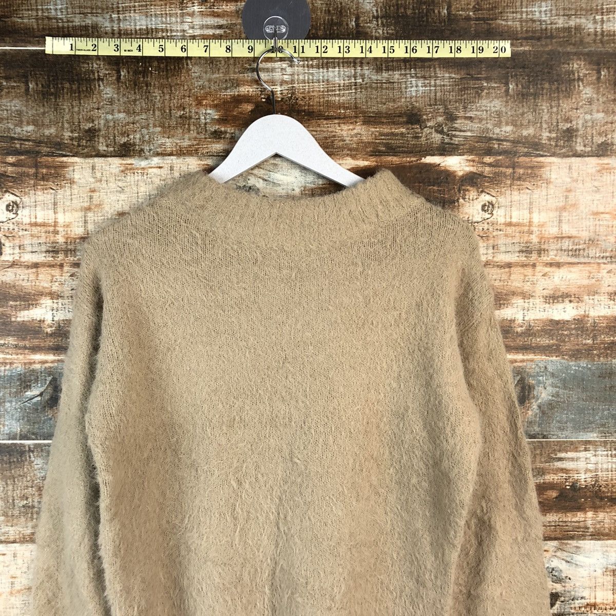 Homespun Knitwear DL Earth Music Econology fur shaggy Mohair Knitwear #C422 Size S / US 4 / IT 40 - 2 Thumbnail