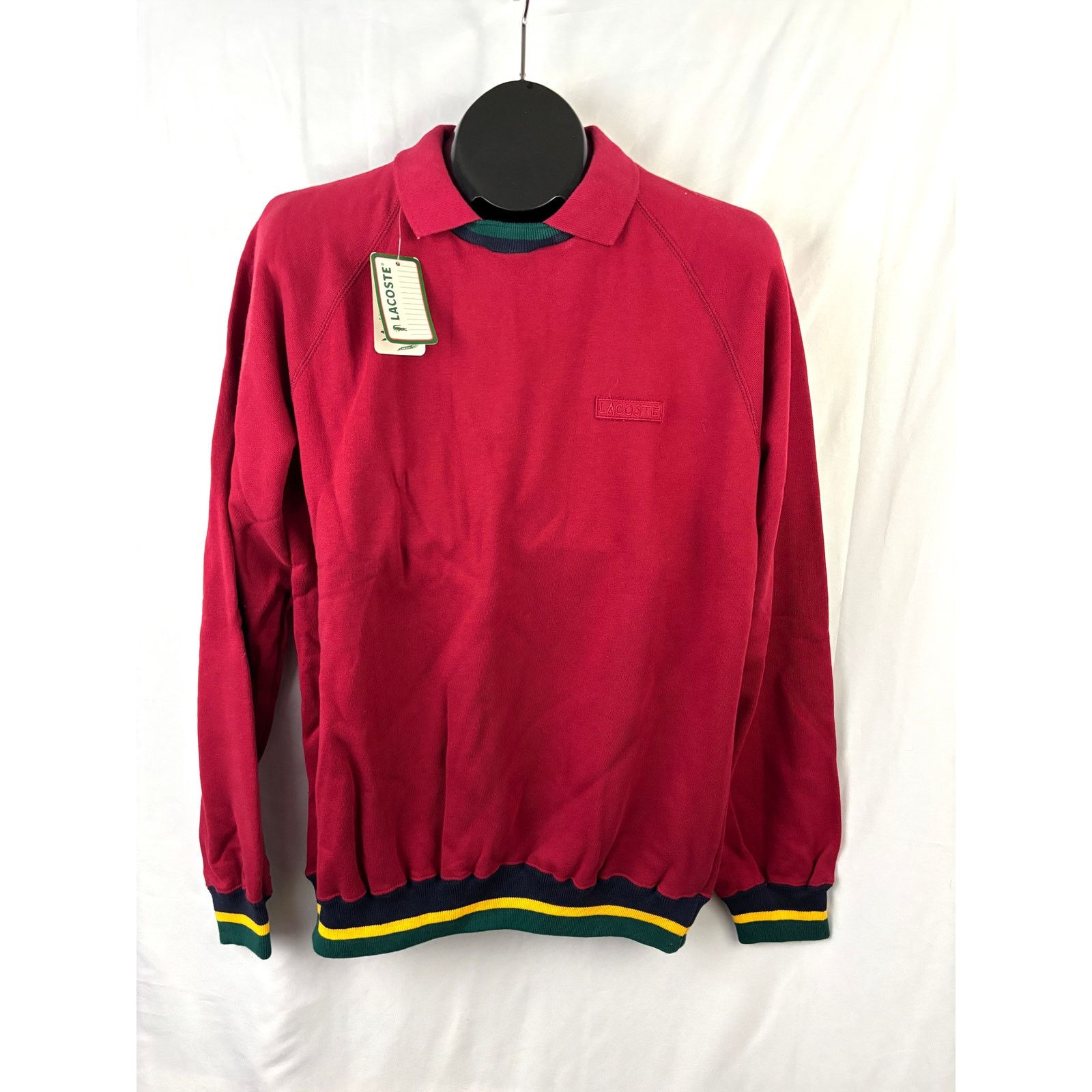 Lacoste Vintage Lacoste IZOD Red Long Sleeve Polo Shirt Medium NEW Size US M / EU 48-50 / 2 - 10 Thumbnail