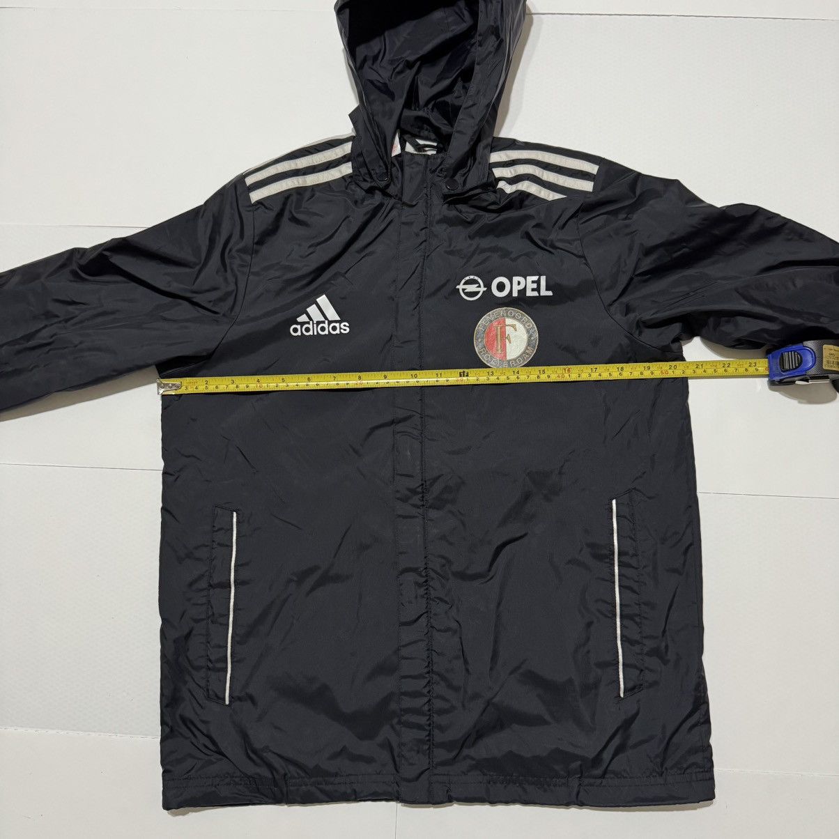 Adidas Adidas Feyenoord Rotterdam Black Football Jacket Windbreaker Size US S / EU 44-46 / 1 - 3 Thumbnail