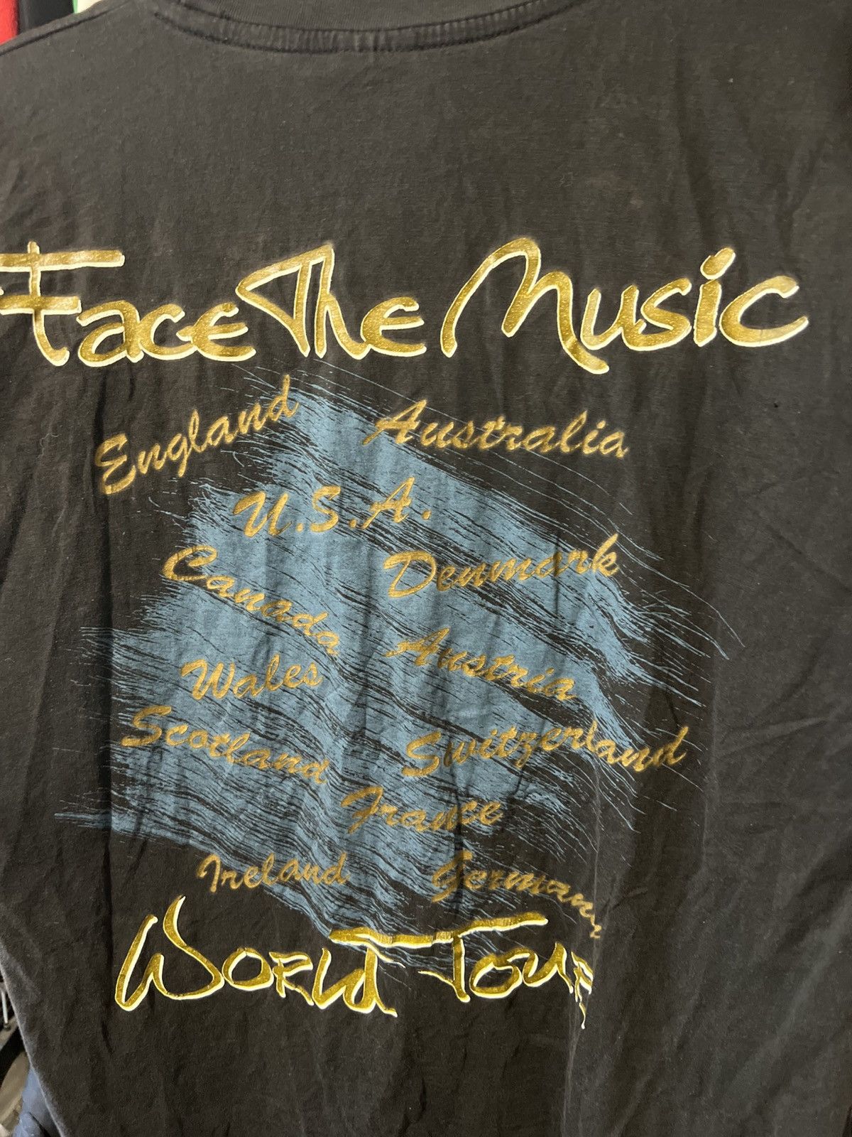 Band Tees 1995 VINTAGE TORVILL & DEAN ICESKATING FACE THE MUSIC WORLD Size US L / EU 52-54 / 3 - 8 Thumbnail