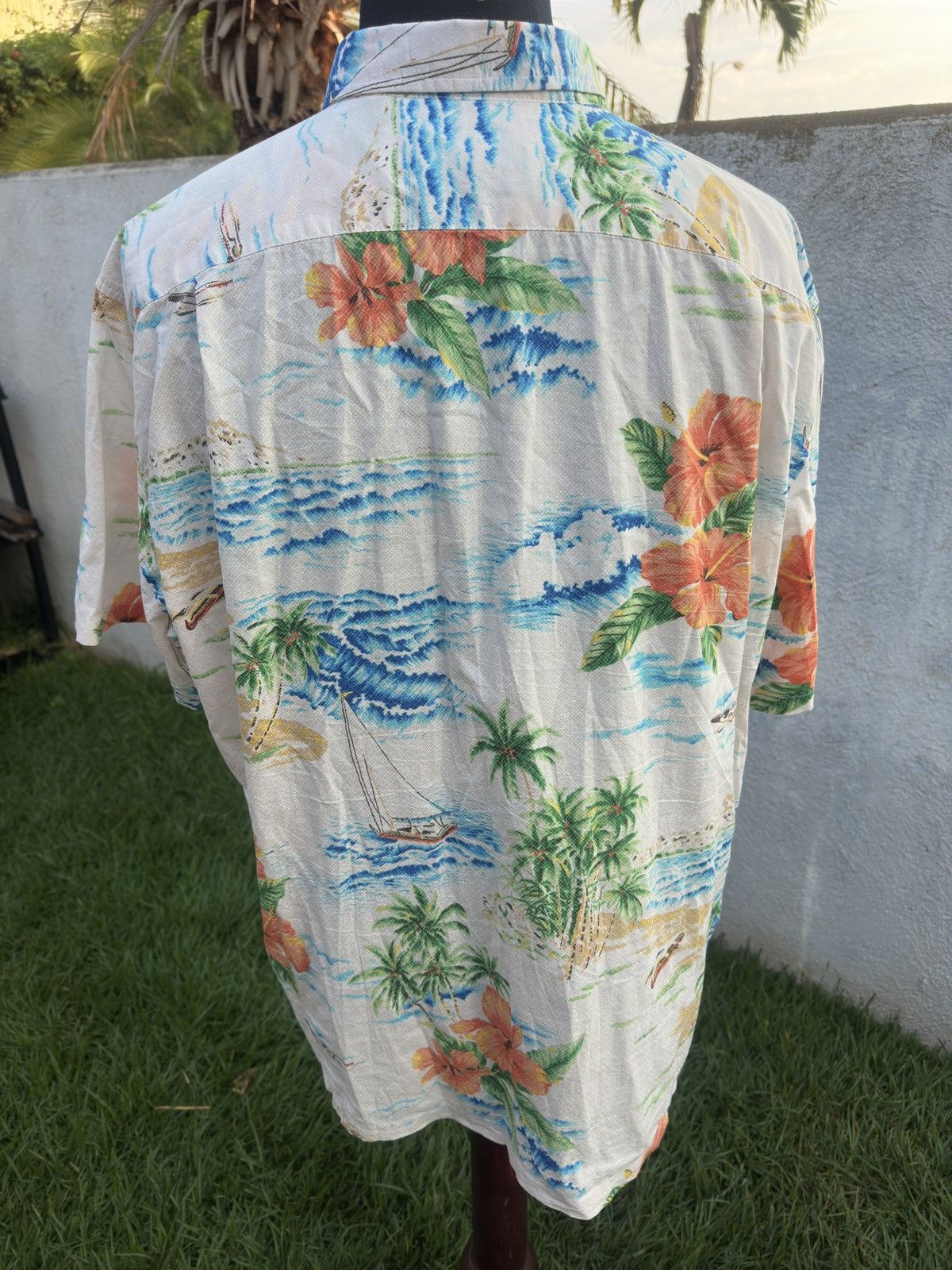 Tori Richard PreOwned Tori Richard Hawaiian Print Multicolored Men's 2XL Size US XXL / EU 58 / 5 - 2 Thumbnail