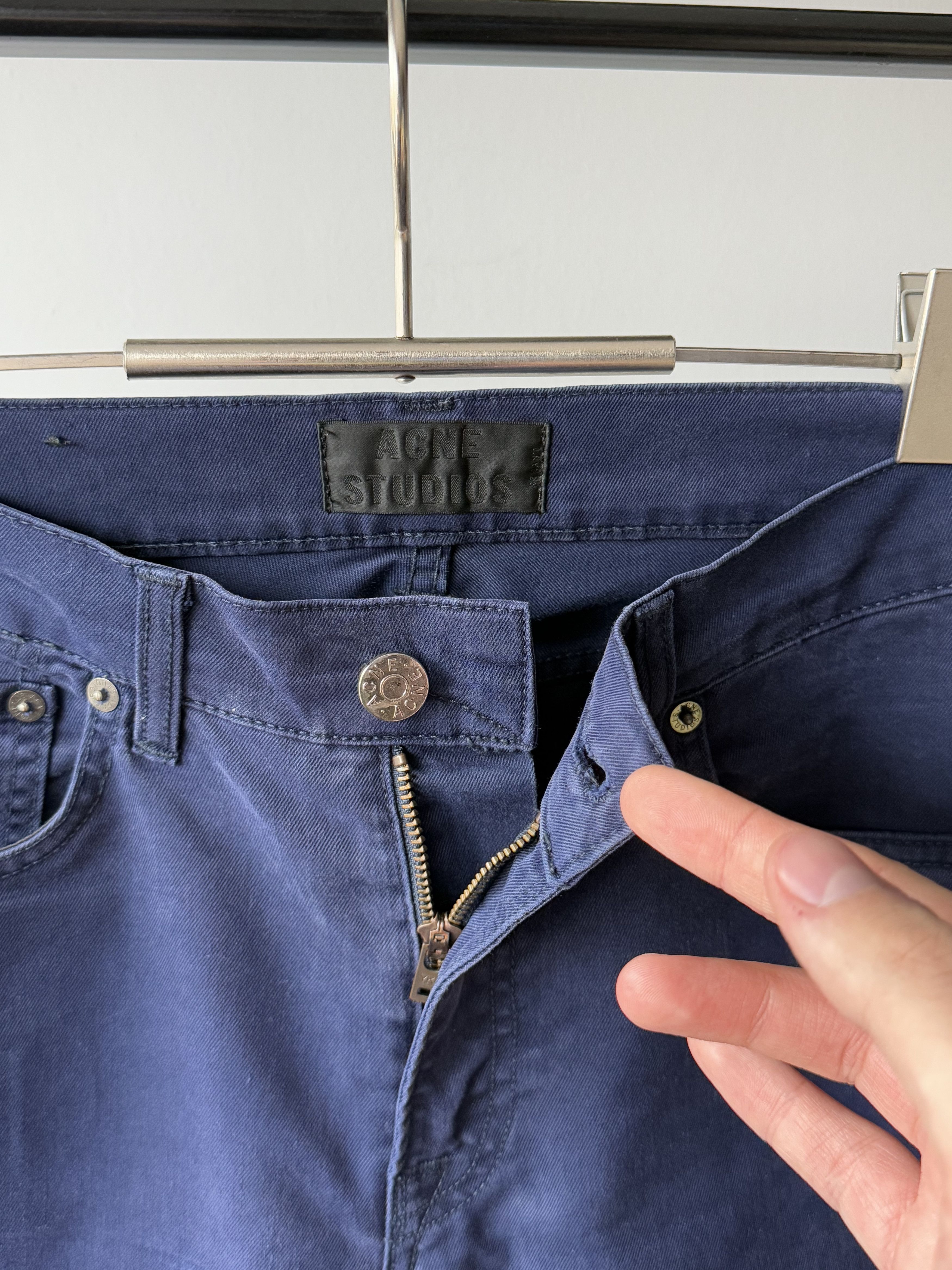 Acne Studios Men's Acne Studios Ace Ups Blue Jeans Luxury Denim Pants Size US 30 / EU 46 - 9 Thumbnail