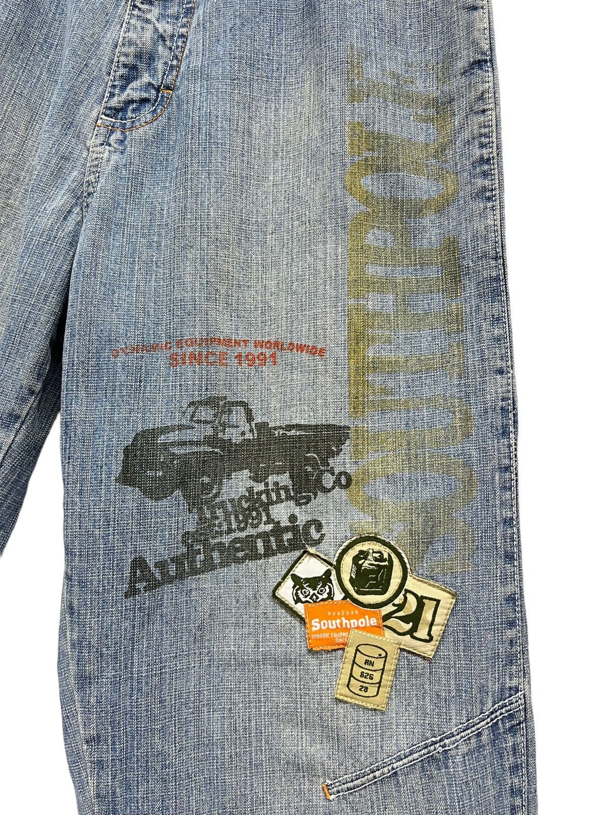 image of Jnco x Southpole Vintage Baggy Southpole Trucking Co. Authentic Denim in Blue, Men's (Size 31)