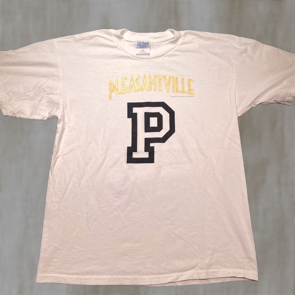 Gildan Vintage Pleasantville Shirt Mens Large White New Line Movie promo tee 90s Size US L / EU 52-54 / 3 - 1 Thumbnail