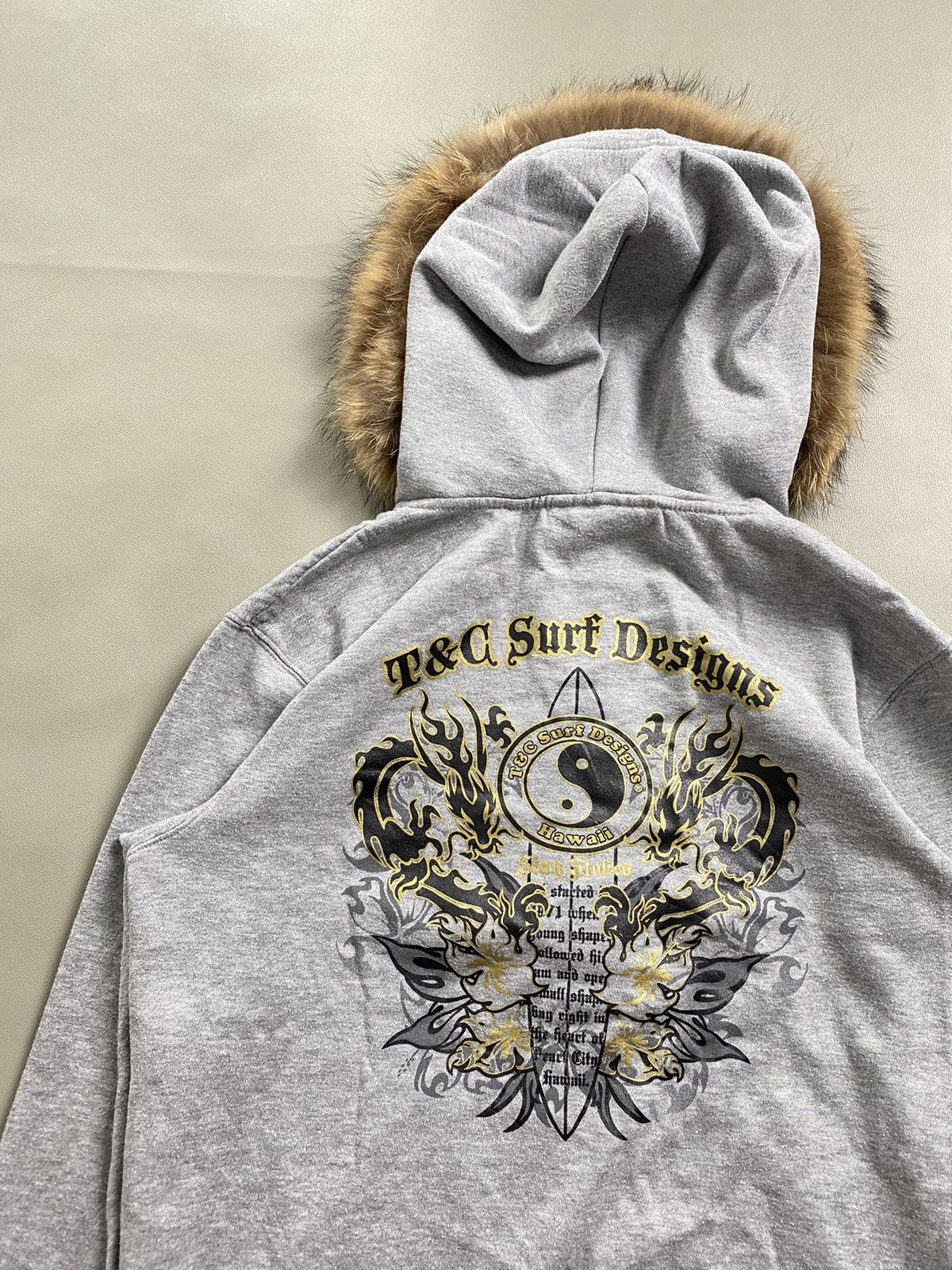 Hysteric Glamour × If Six Was Nine × Japanese Brand T&C Surf YinYang Tribal Fur Hoodie IfsixLgb Style Size US M / EU 48-50 / 2 - 4 Thumbnail