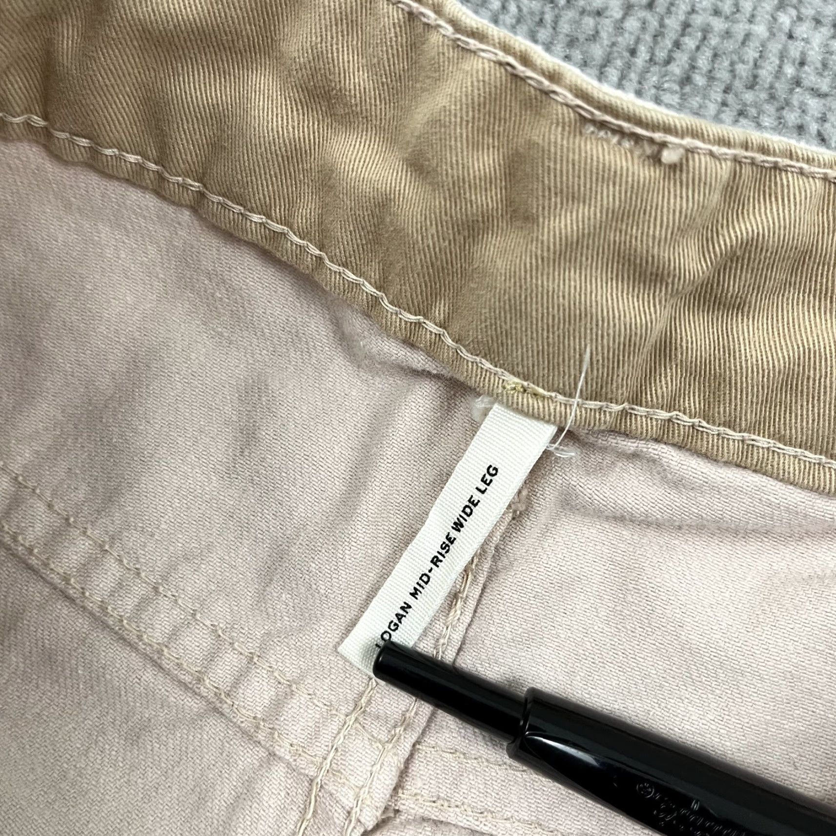 Rag & Bone Rag & bone Logan Mid Rise Wide Leg Jeans Size 31 Pink Blush Wide-Leg Womens Jeans 34 x 32 Rectangles? Size 24" / US 00 / IT 34 - 3 Thumbnail