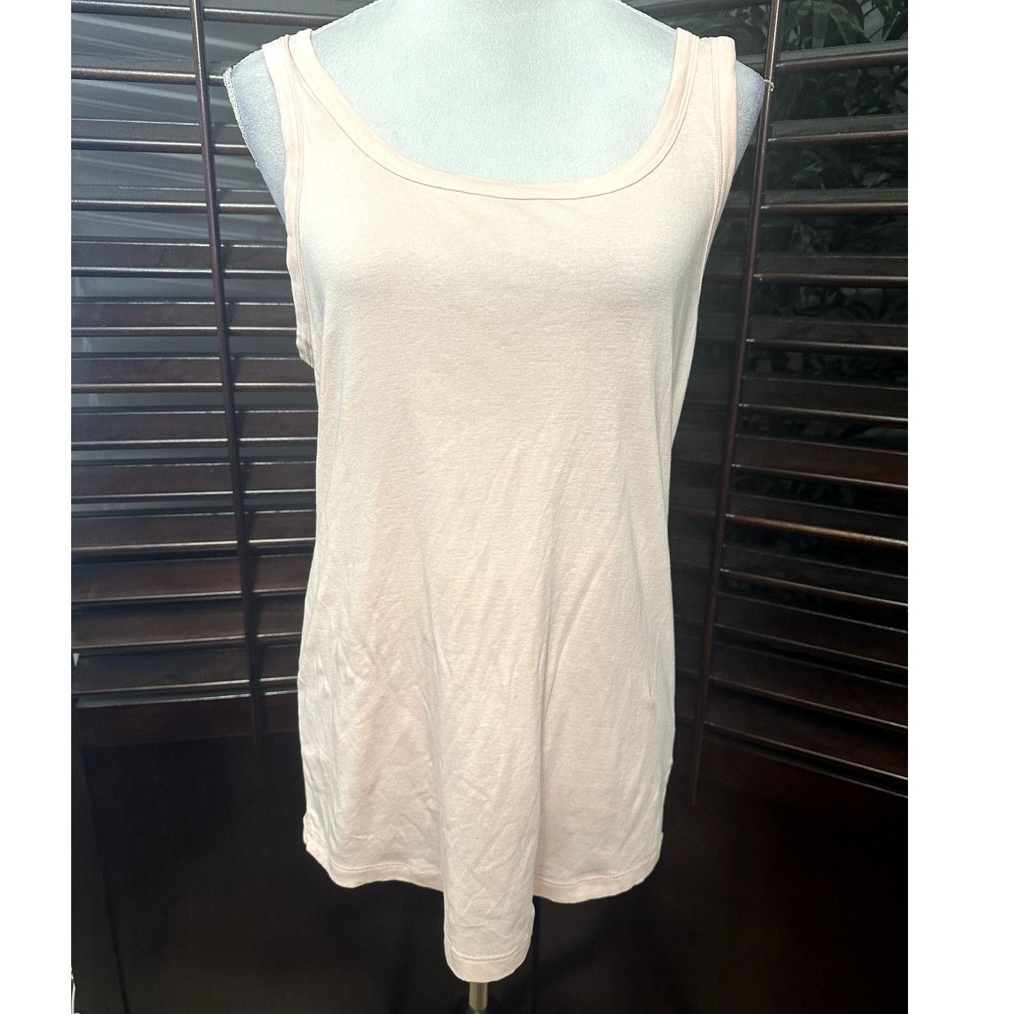 Other Caslon Women's Pink Crew Neck 100% Cotton Tank Top L NWOT Size L / US 10 / IT 46 - 1 Thumbnail