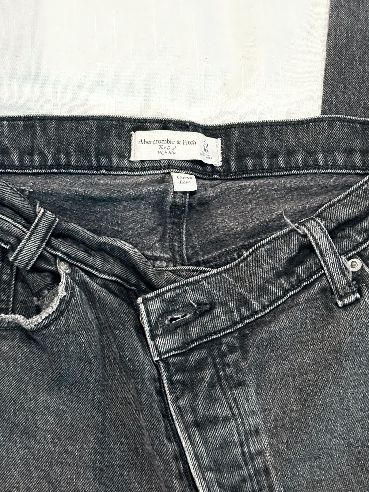 Abercrombie & Fitch Abercrombie & Fitch 90s Slim Jeans Sz 30 gray Size 30" / US 8 / IT 44 - 5 Thumbnail