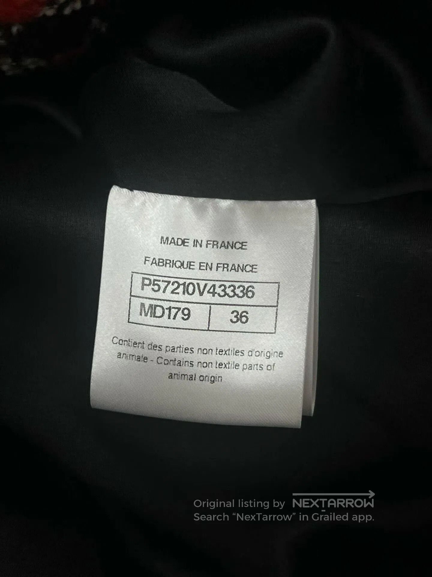 Chanel Chanel Red Black Plaid Long Coat. Size XS / US 0-2 / IT 36-38 - 7 Thumbnail