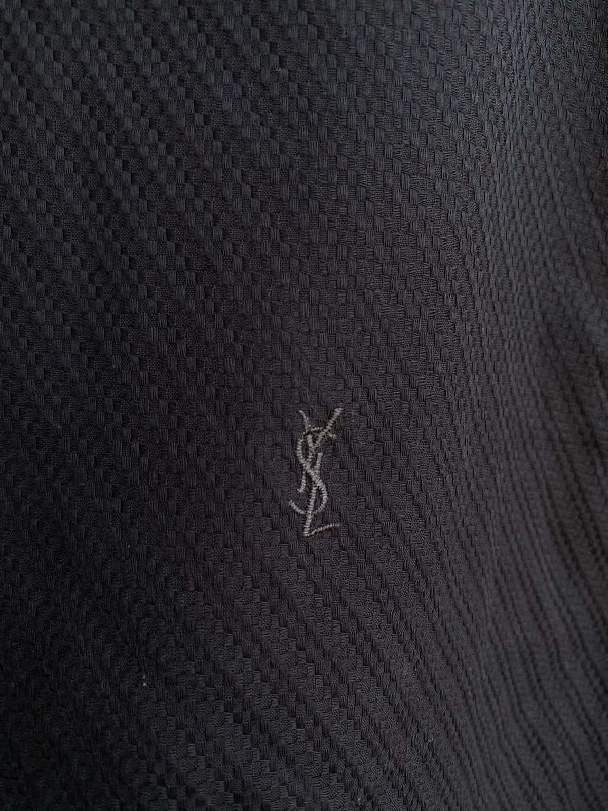 Yves Saint Laurent Carbon YSL Shirt Dark Grey Size US M / EU 48-50 / 2 - 2 Thumbnail