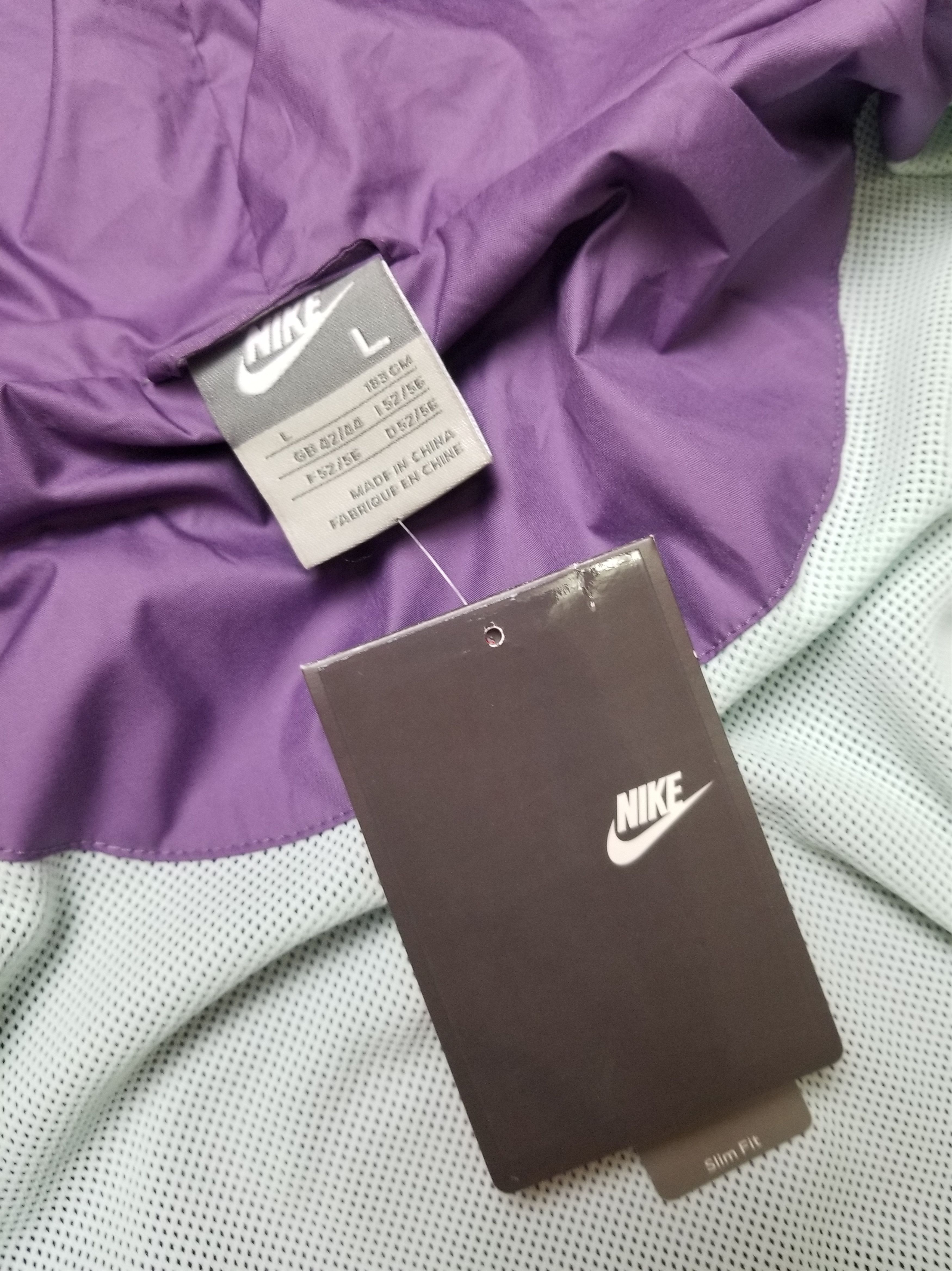 Nike Nike Performance Windbreaker Mint/Purple Full Zip Jacket Size US L / EU 52-54 / 3 - 13 Thumbnail