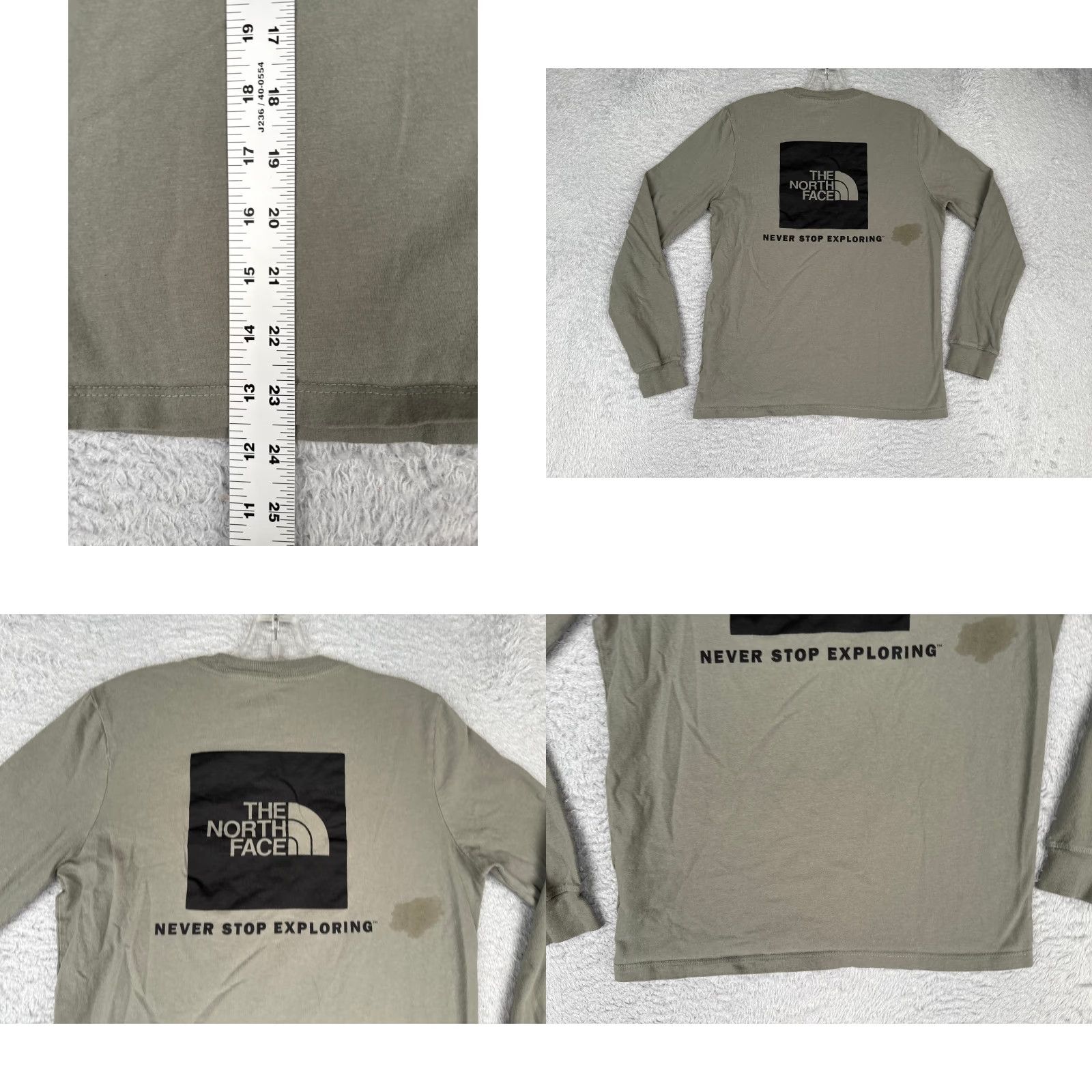 The North Face VINTAGE The North Face Shirt Women Small Green Long Sleeve Crew Neck 100% Cotton READ Size S / US 4 / IT 40 - 9 Thumbnail