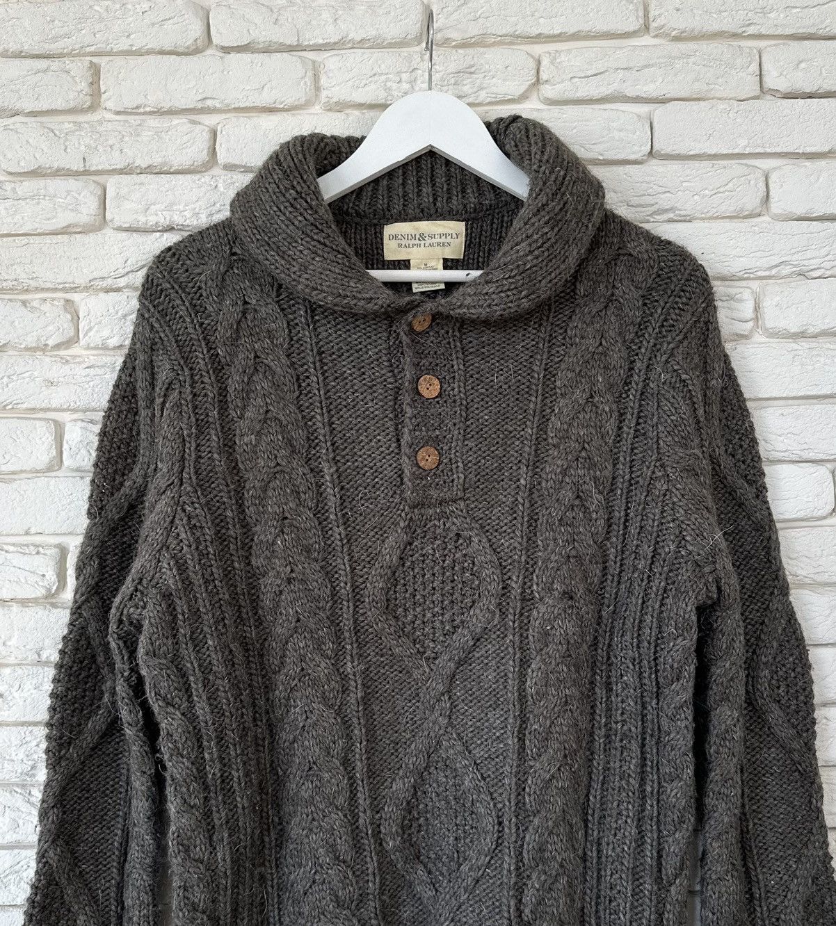 Denim & Supply Ralph Lauren Denim & Supply Ralph Lauren Wool Cable Knit Sweater Jumper M Size US M / EU 48-50 / 2 - 4 Thumbnail