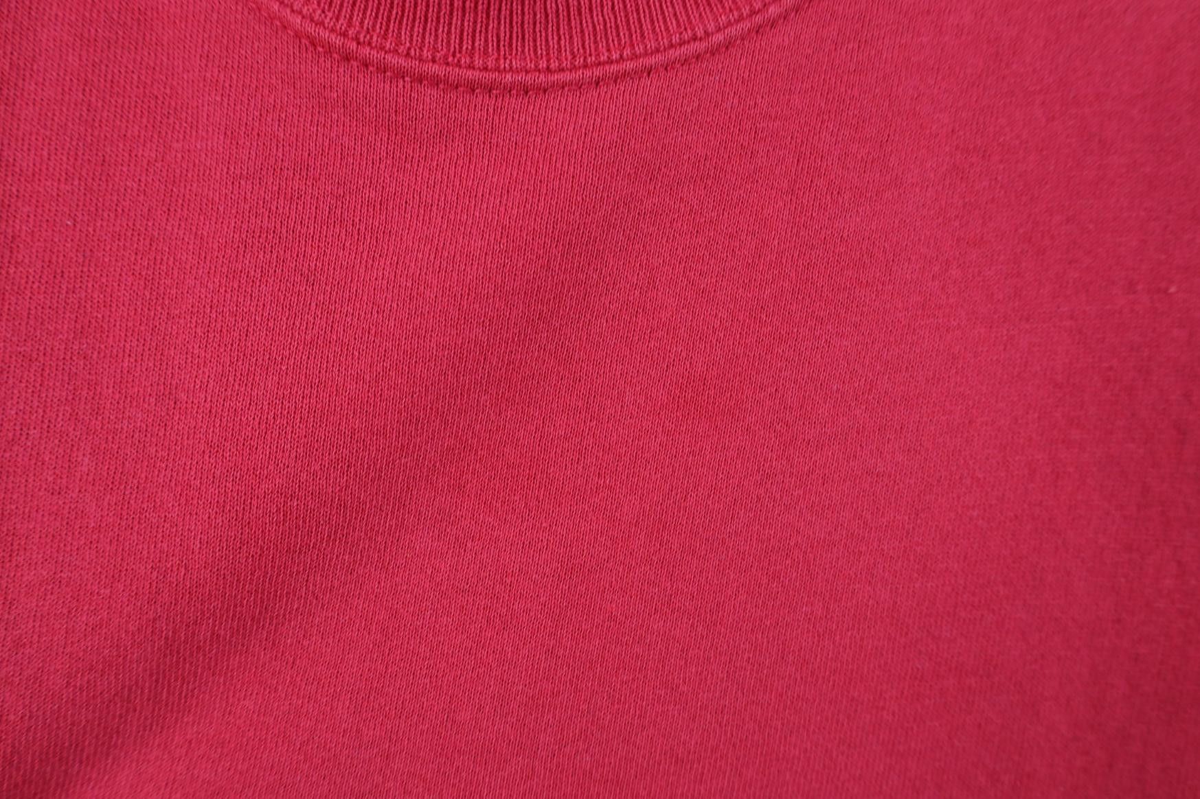Vintage Vintage 90s Streetwear Blank Crewneck Sweatshirt Cherry Red Size US XL / EU 56 / 4 - 5 Thumbnail