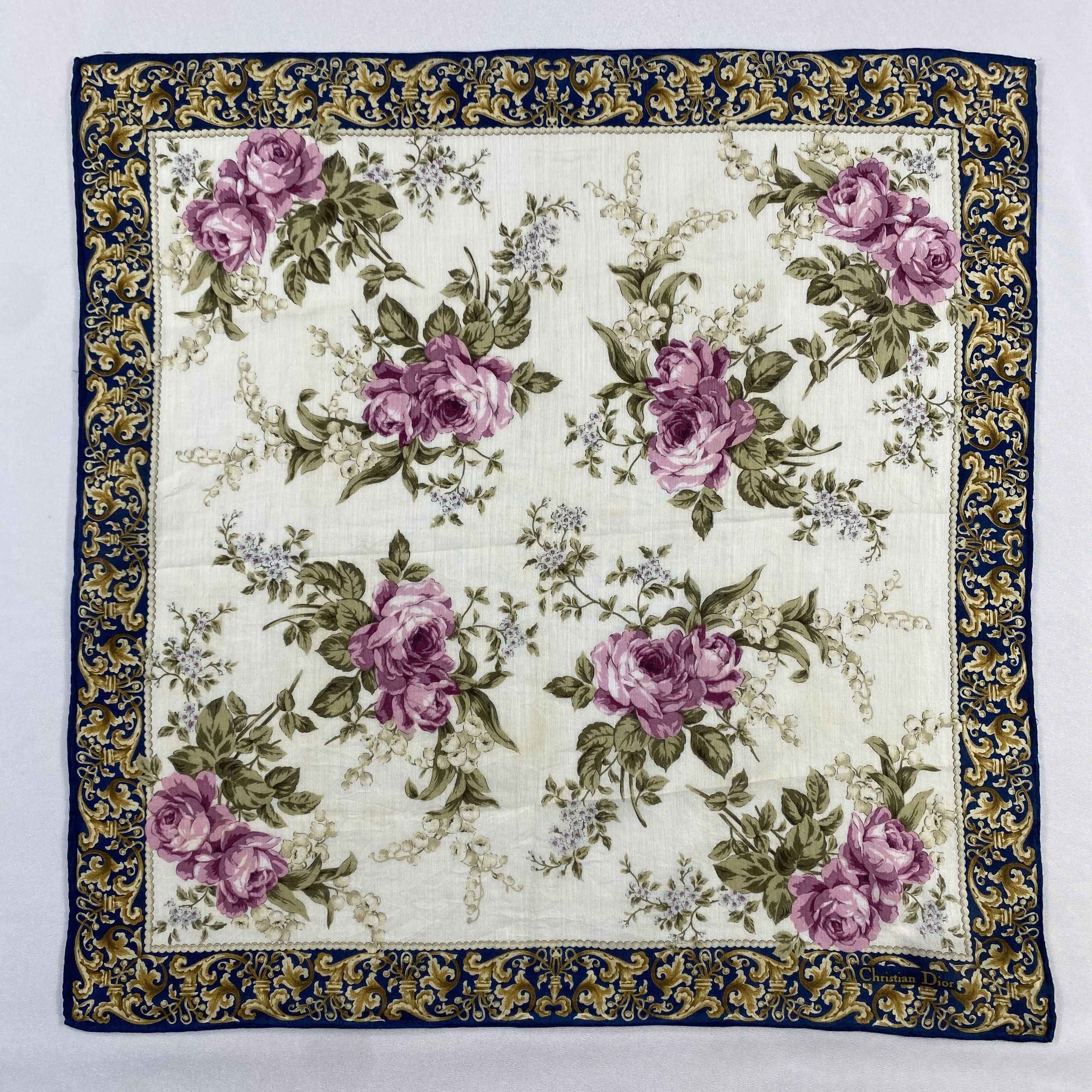 Vintage Christian Dior Monsieur Handkerchief / Neckerchief-P904 Size ONE SIZE - 1 Thumbnail