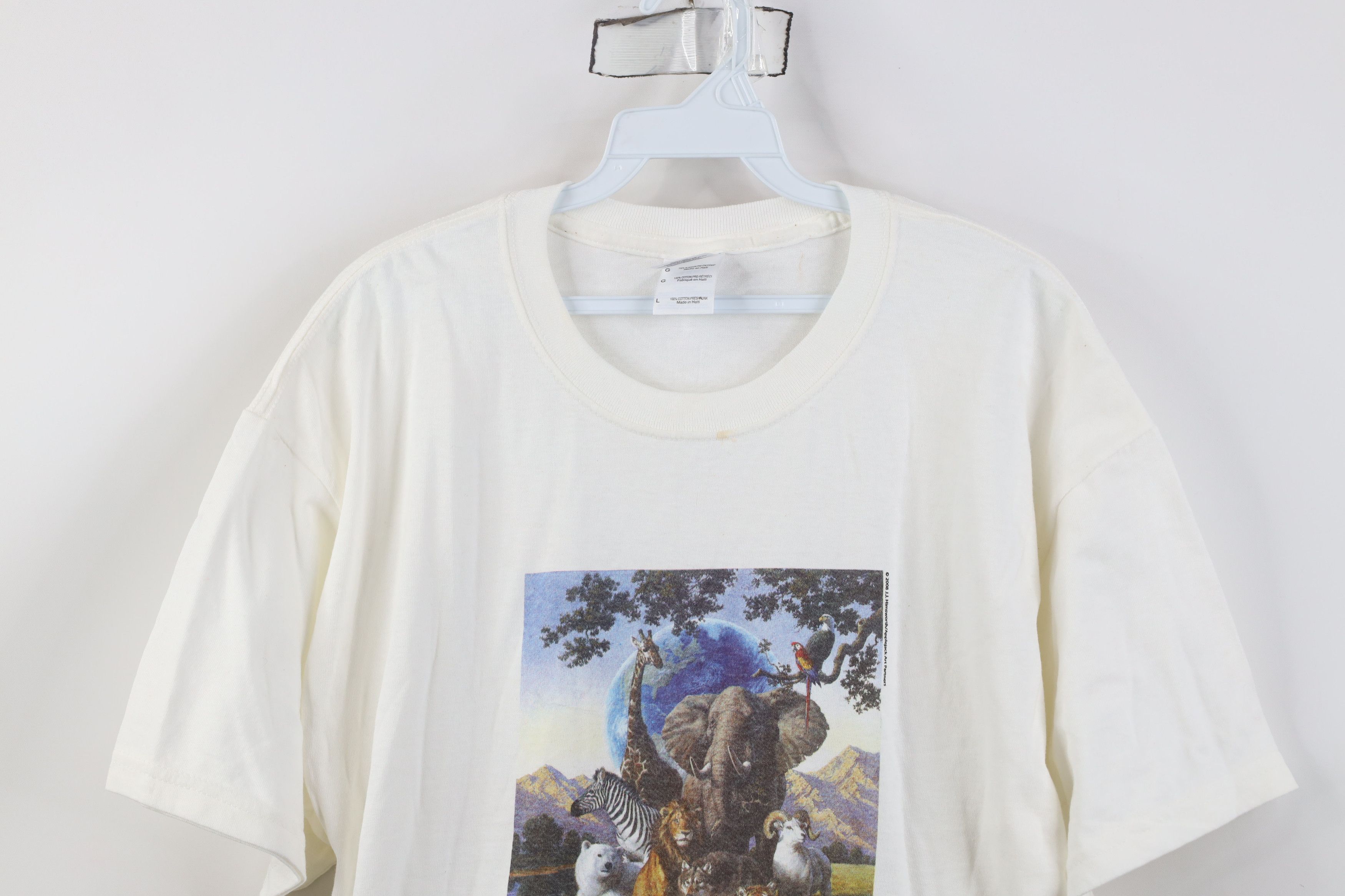 Vintage Deadstock Vintage 90s Y2K Earth Day Land Trust T-Shirt Size L / US 10 / IT 46 - 2 Thumbnail