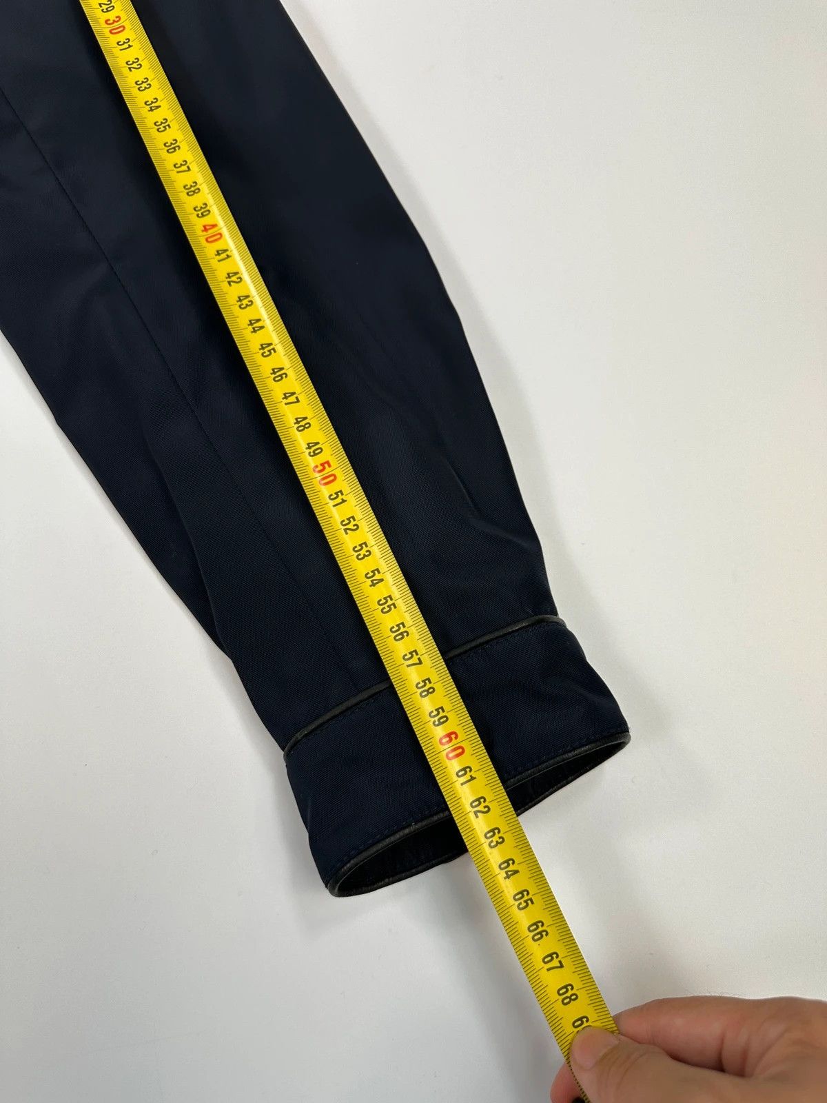 Prada Prada Milano FW07 Reinforced Navy Blue Nylon Bomber Jacket Size US S / EU 44-46 / 1 - 13 Thumbnail