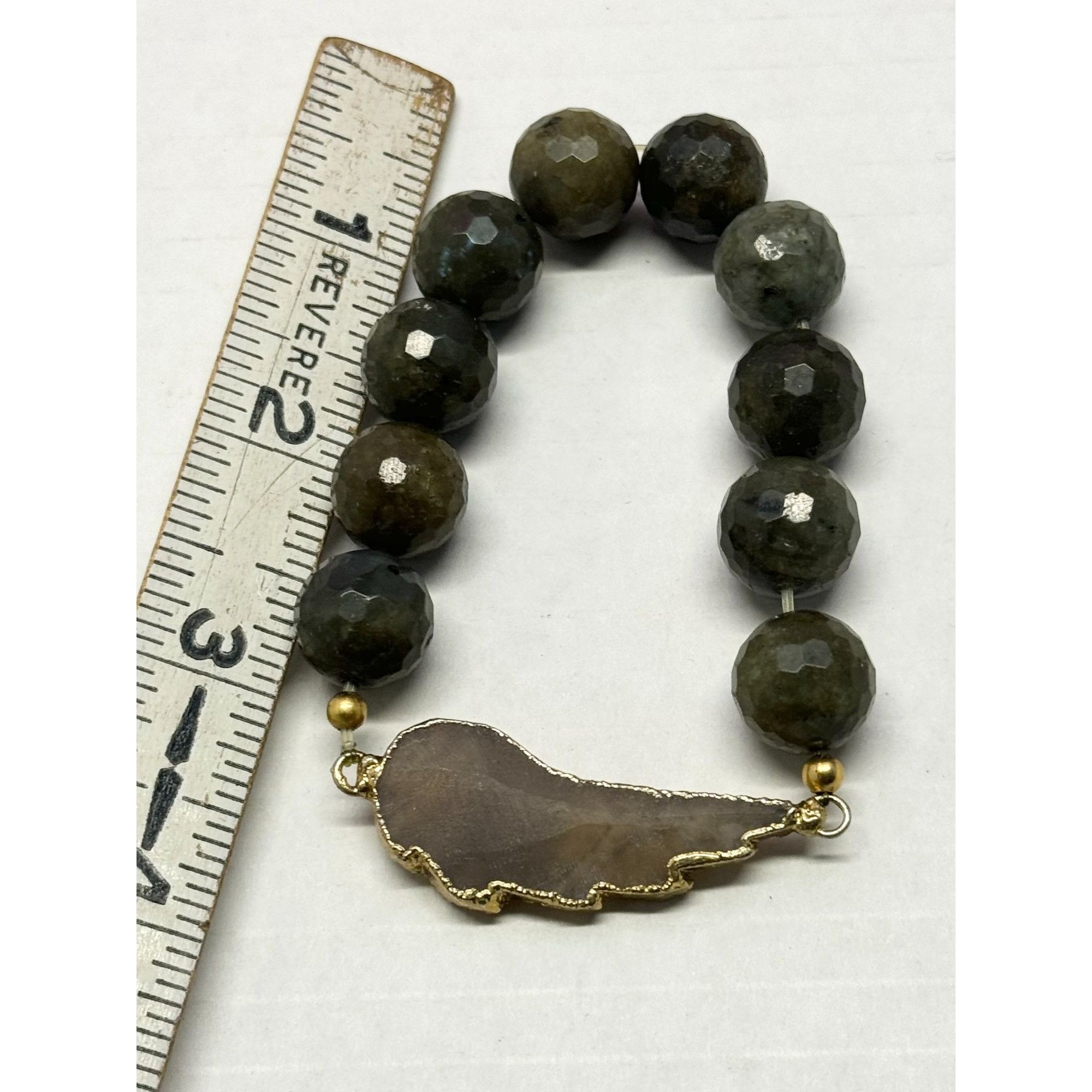 Vintage Vintage semi precious druzy stretch bracelet Size ONE SIZE - 6 Thumbnail