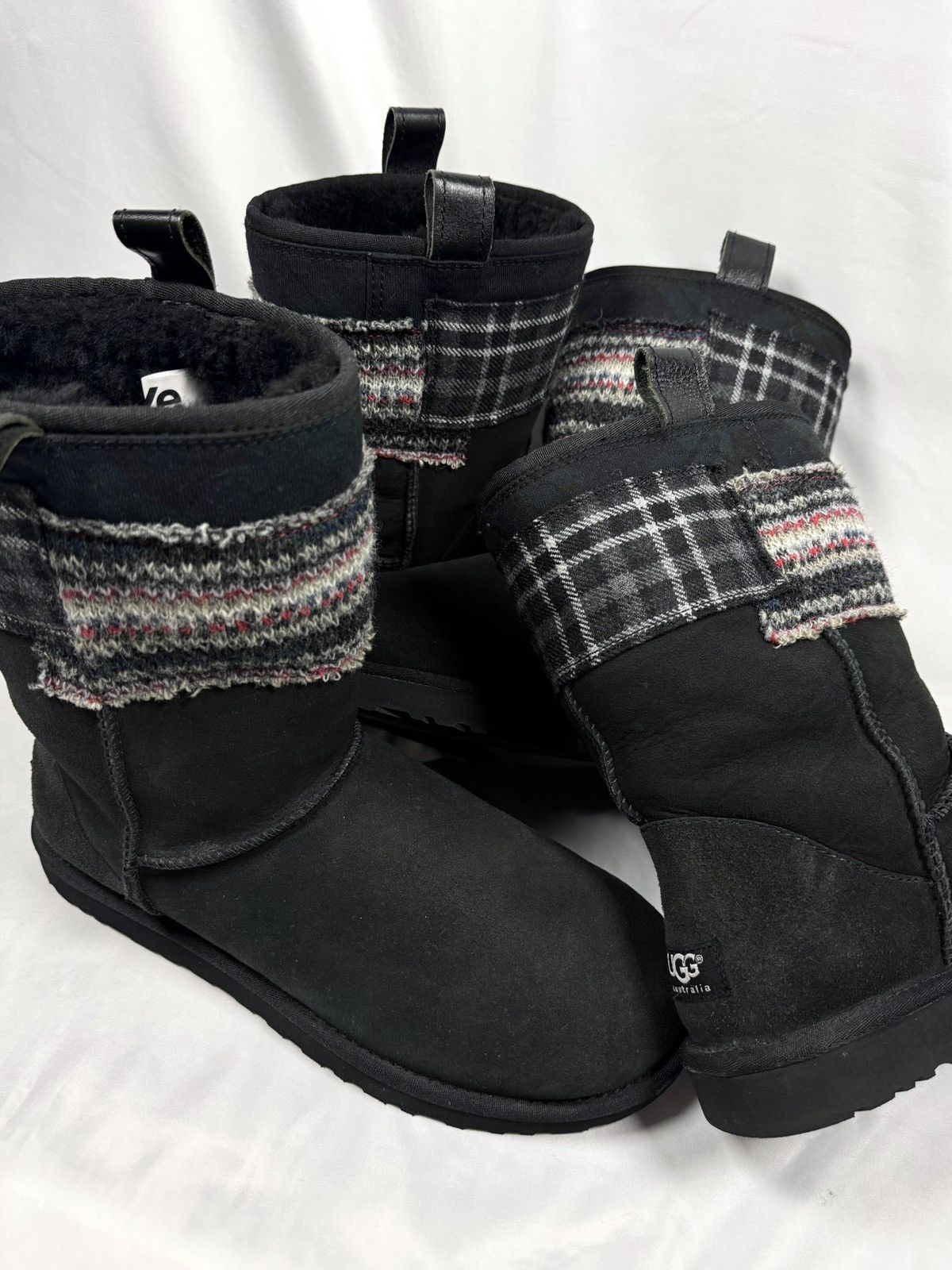 Junya Watanabe AW13 Junya Watanabe x UGG Plaid Patchwork Shearling Boots Size US 11 / EU 44 - 4 Thumbnail