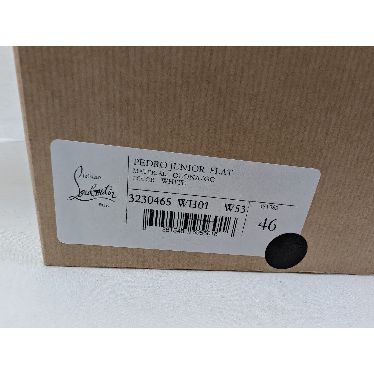 Christian Louboutin o1rshd1 Pedro Boat Flat Sneakers in White Size US 13 / EU 46 - 21 Thumbnail